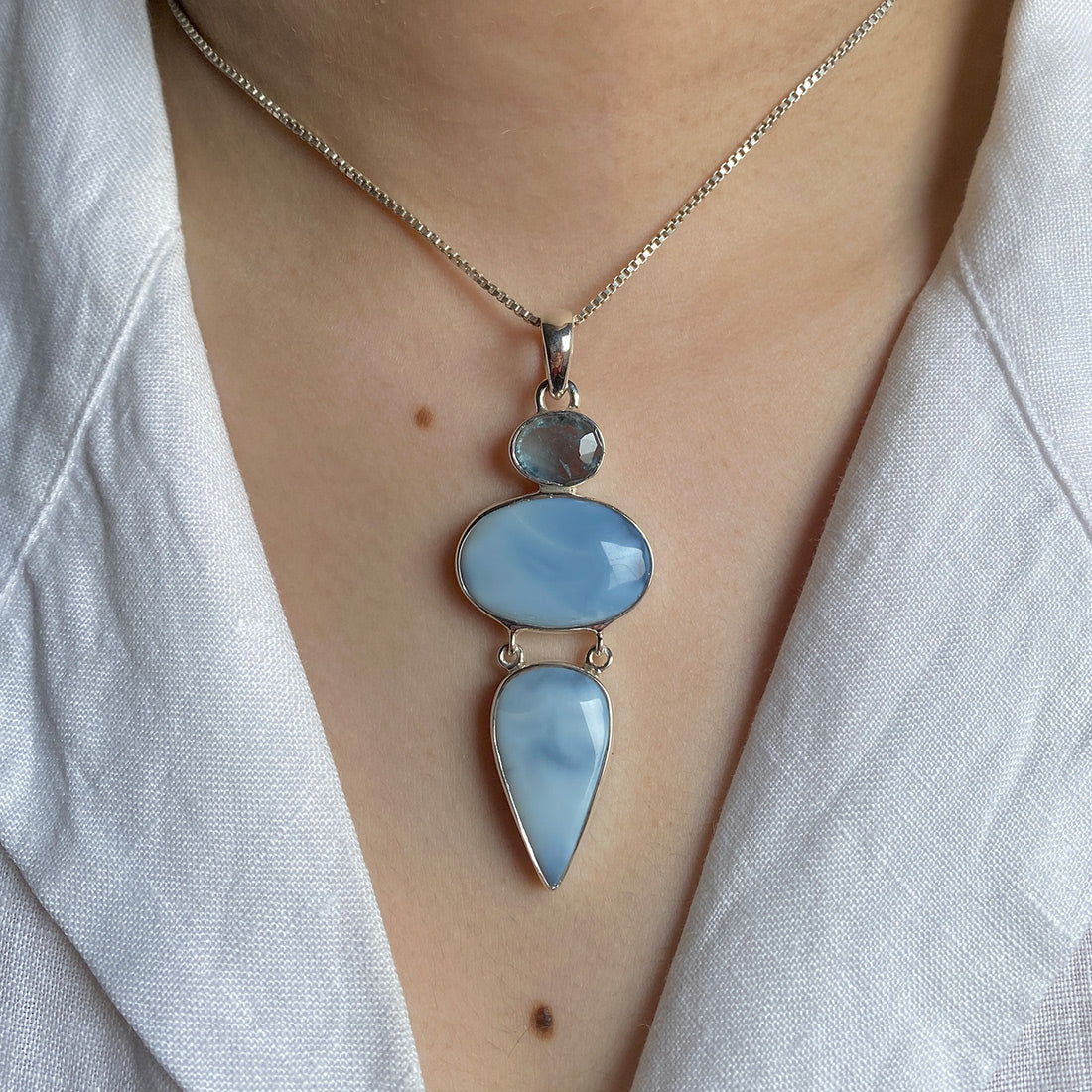 Blue Opal Pendant-(BLO-P-21.)