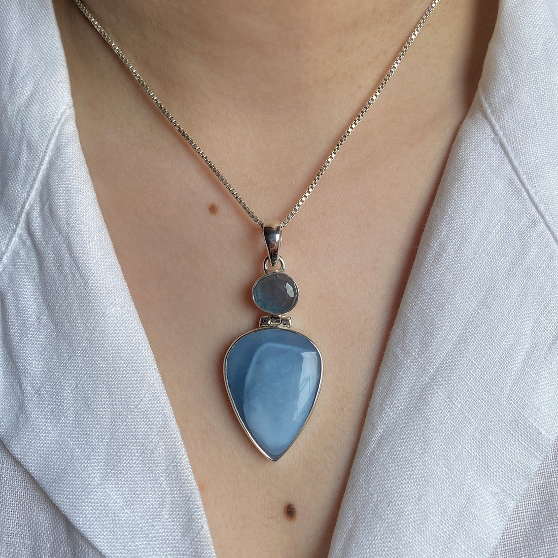 Blue Opal Pendant-(BLO-P-22.)