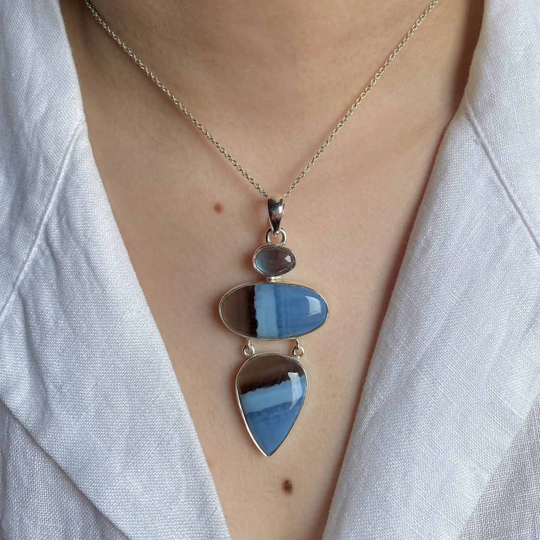 Blue Opal Pendant-(BLO-P-23.)