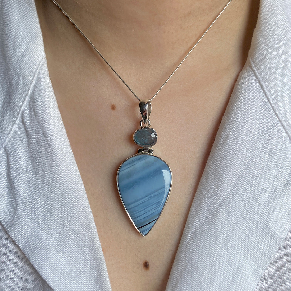 Blue Opal Pendant-(BLO-P-25.)