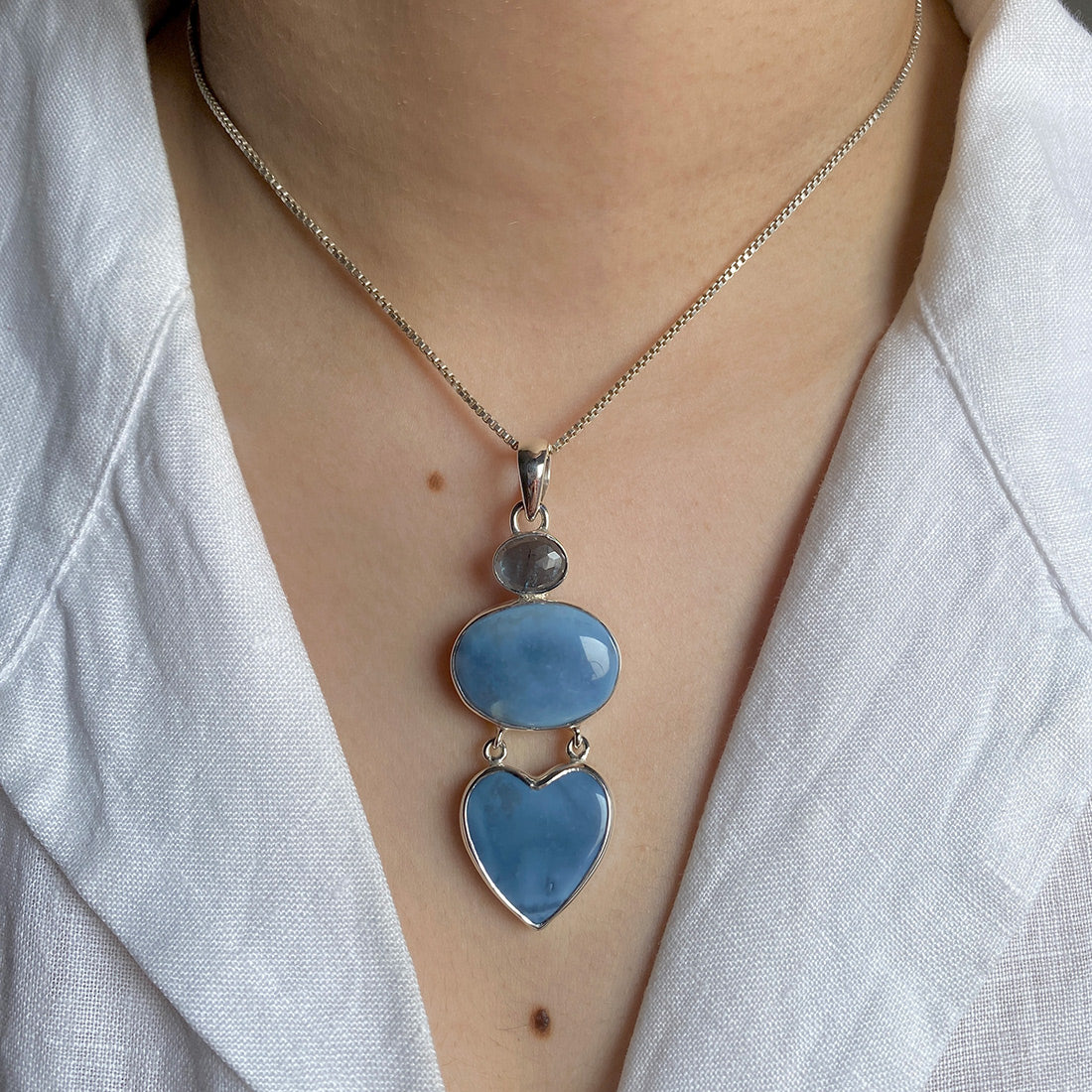 Blue Opal Pendant-(BLO-P-27.)