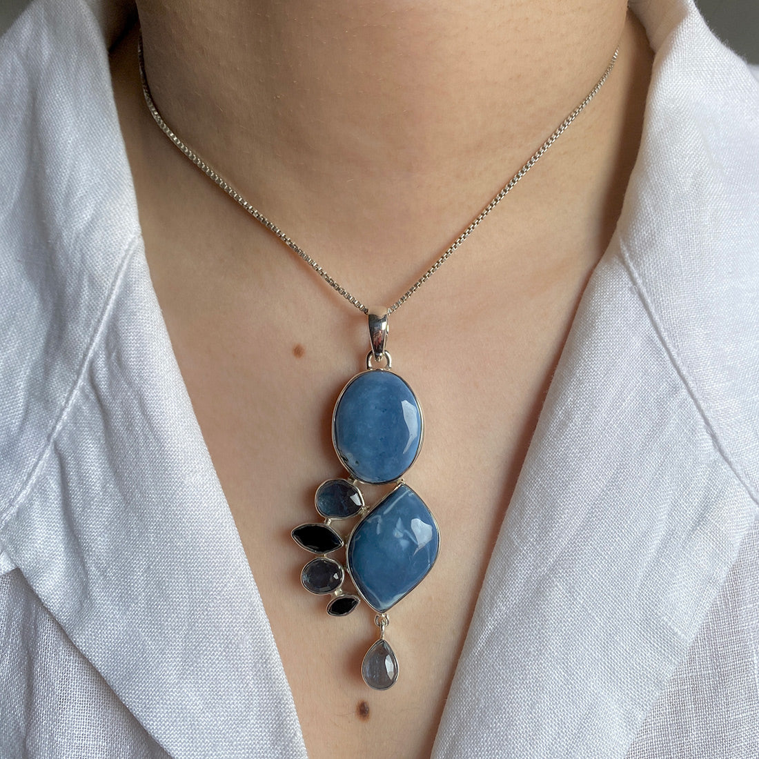 Blue Opal Pendant-(BLO-P-28.)