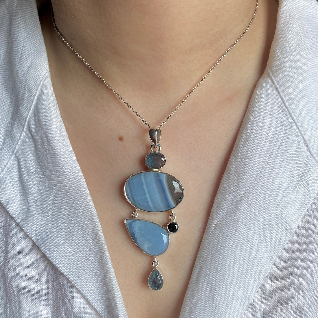 Blue Opal Pendant-(BLO-P-35.)