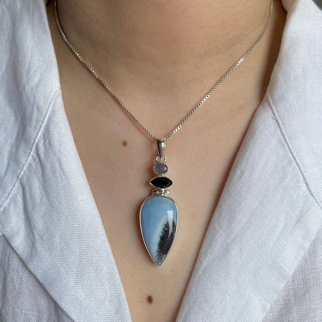 Blue Opal Pendant-(BLO-P-39.)