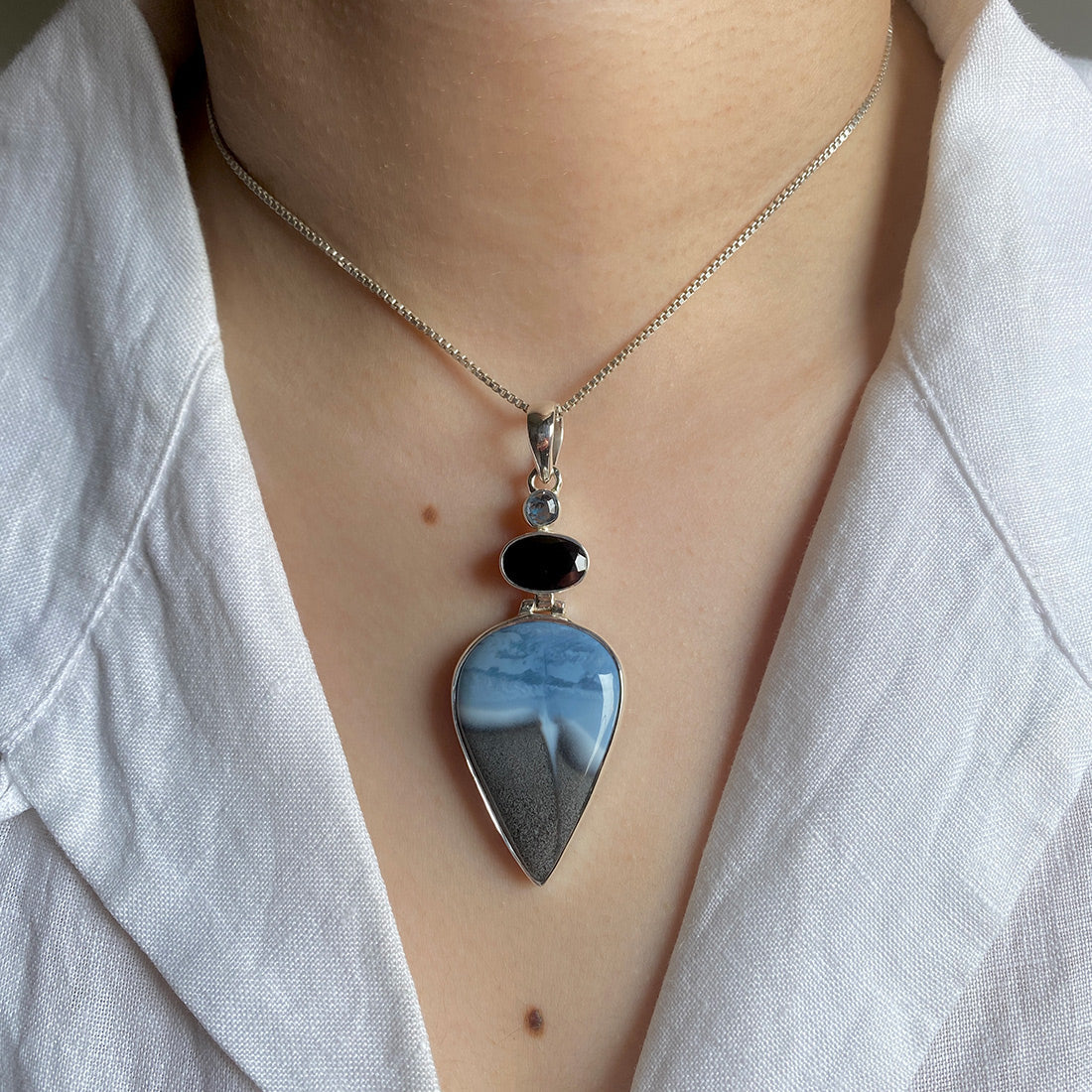 Blue Opal Pendant-(BLO-P-41.)