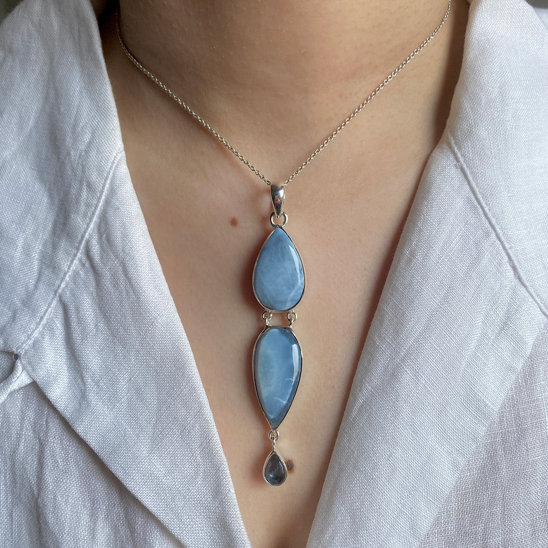 Blue Opal Pendant-(BLO-P-42.)