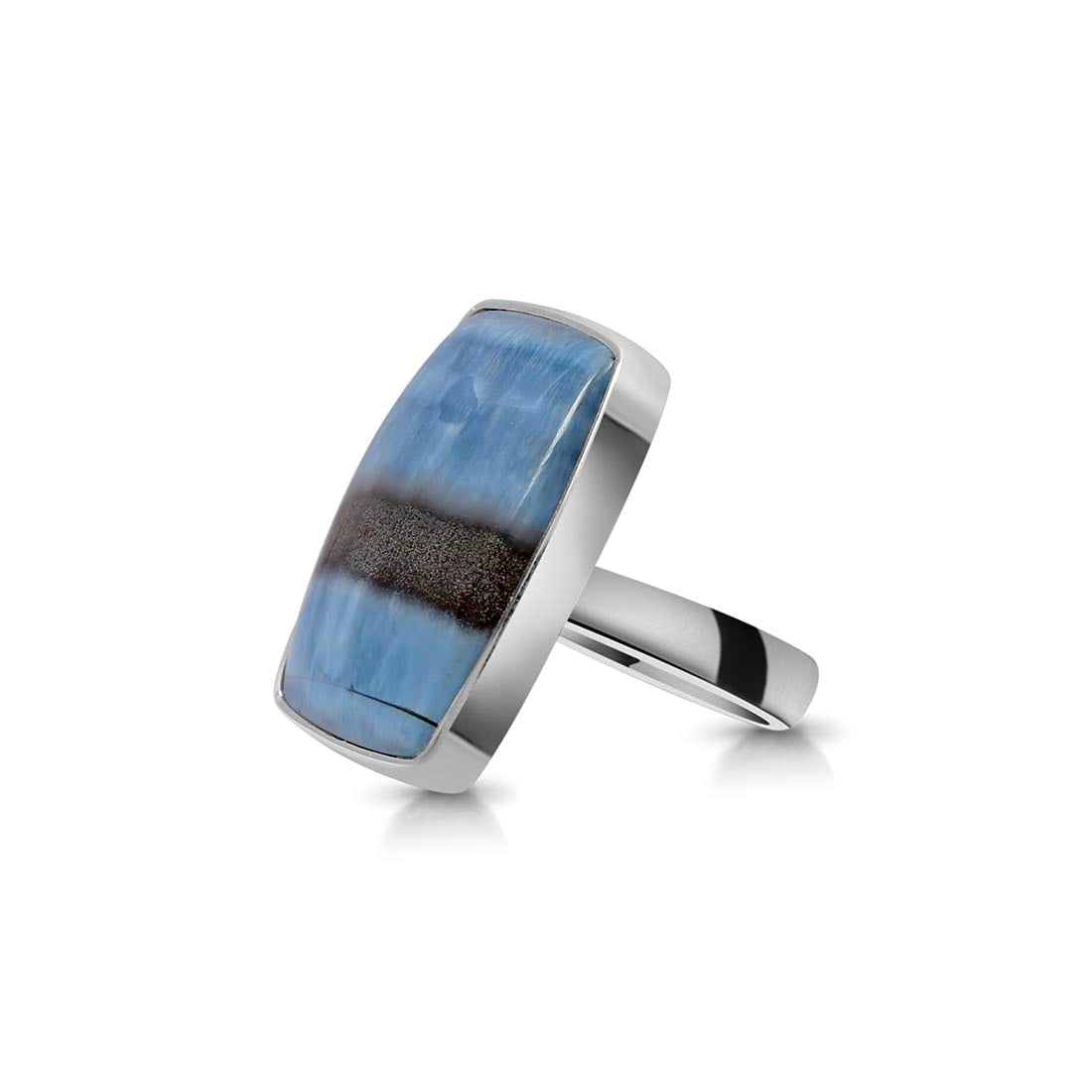 Blue Opal Adjustable Ring-(BLO-R-11.)