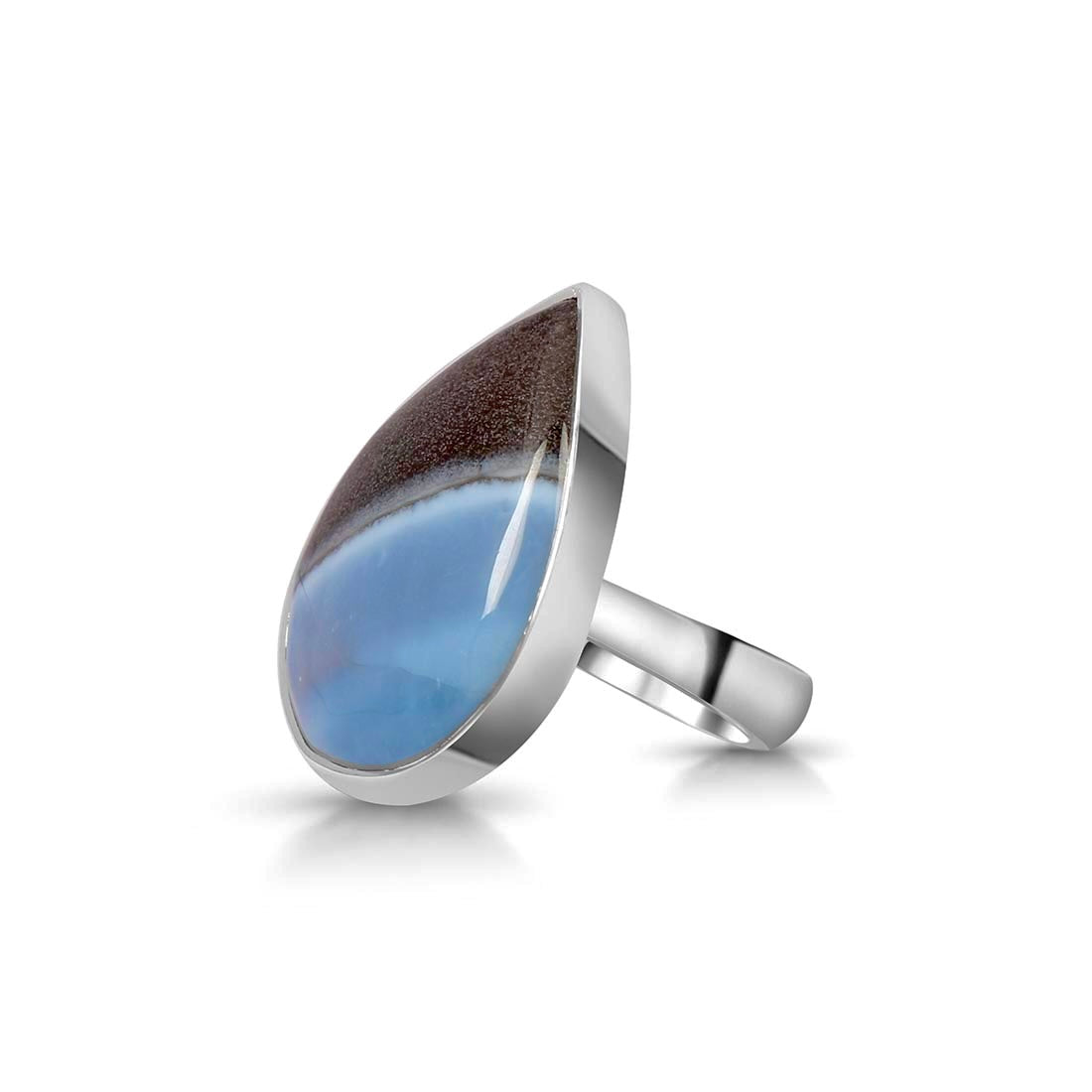 Blue Opal Adjustable Ring-(BLO-R-13.)