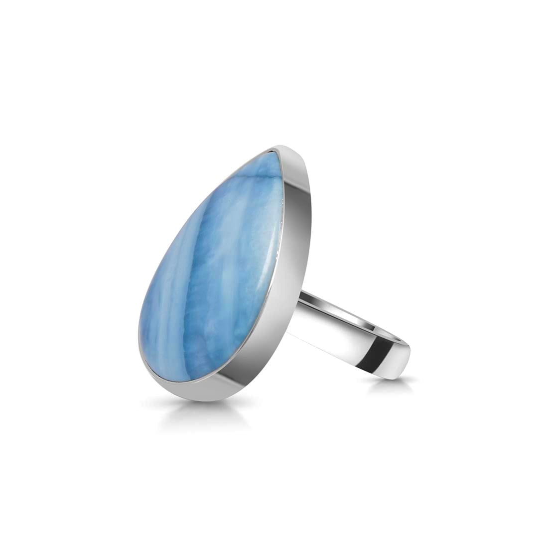 Blue Opal Adjustable Ring-(BLO-R-16.)