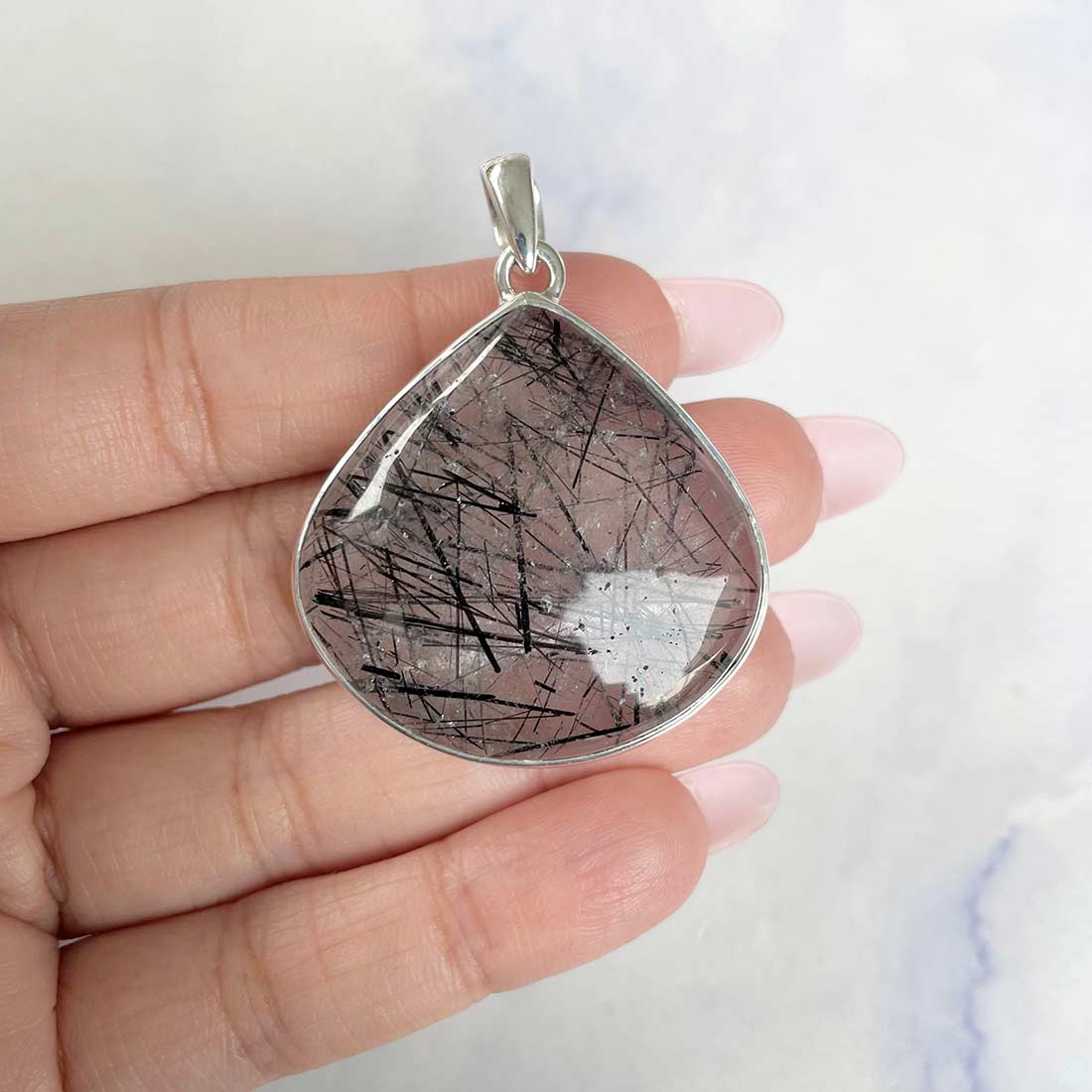 Black Rutile Pendant-(BLR-P-10.)