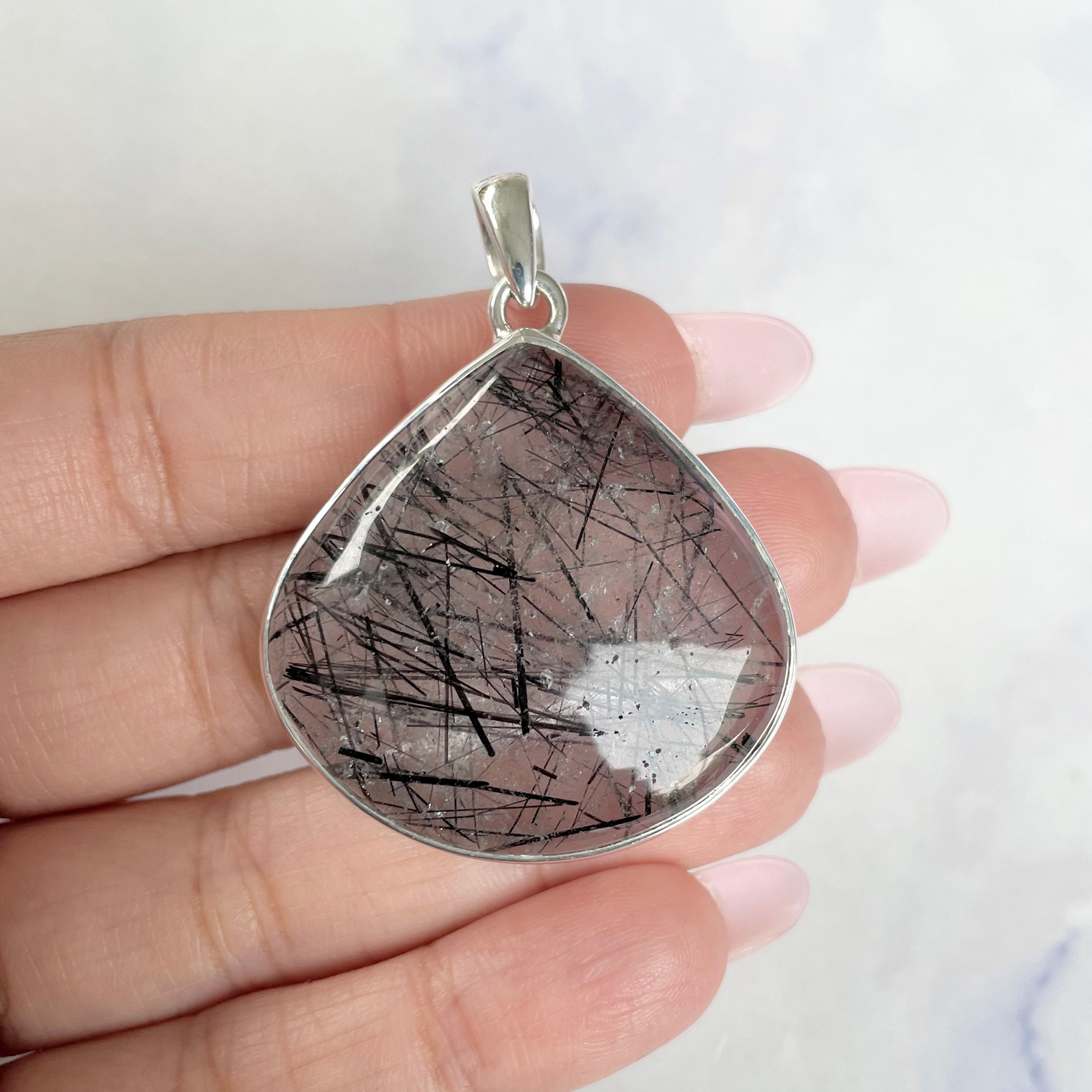 Black Rutile Pendant-(BLR-P-10.)