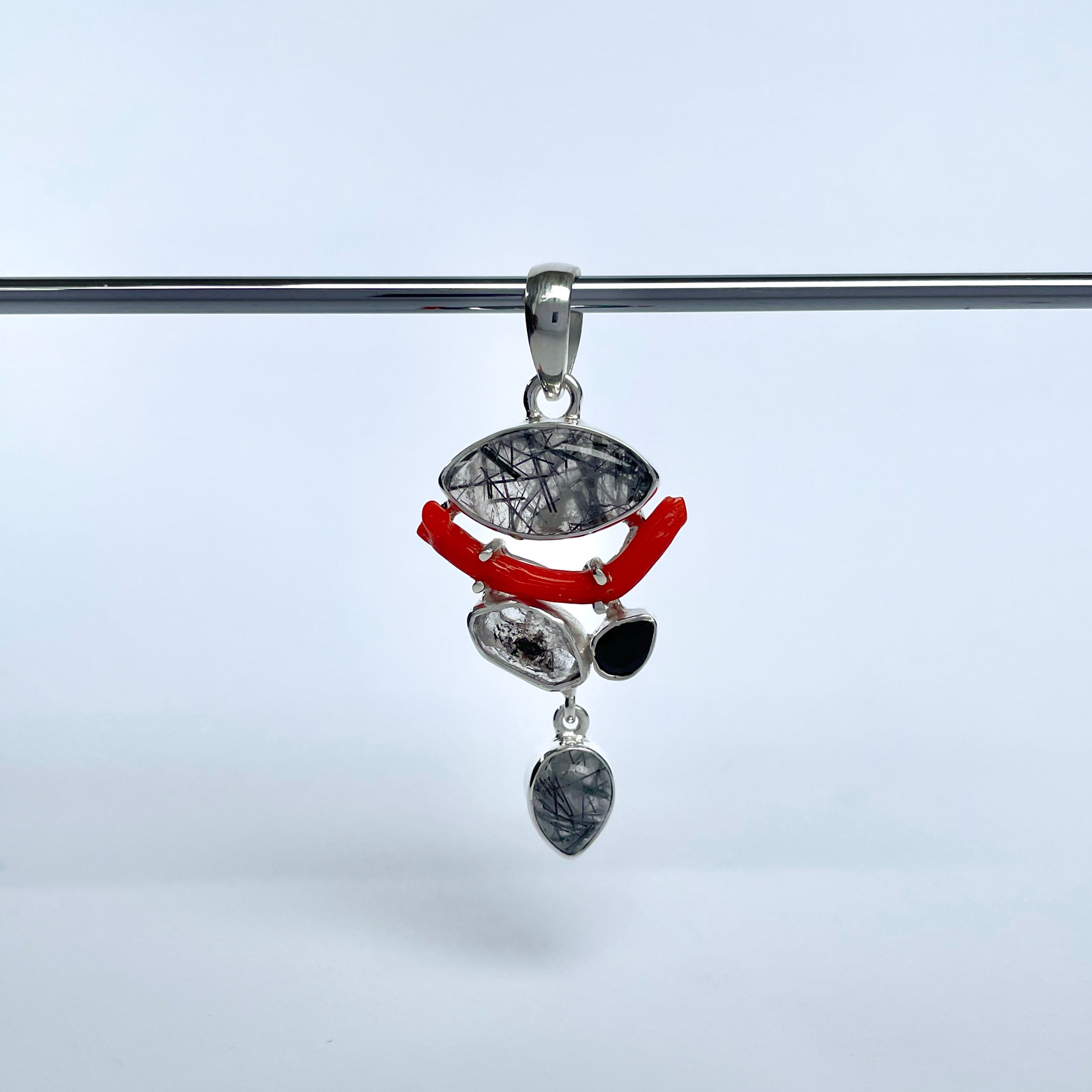 Black Rutile Pendant-(BLR-P-102.)