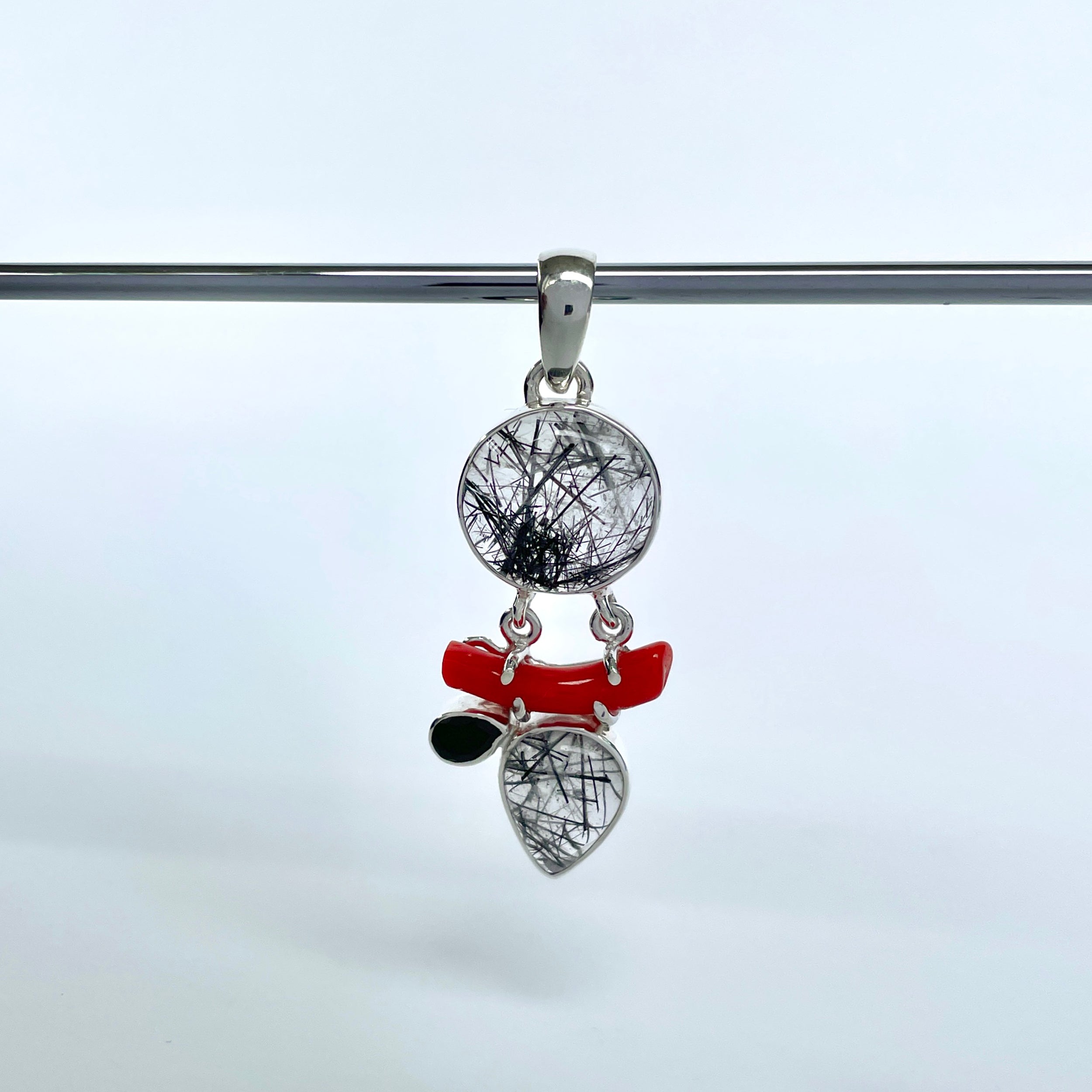 Black Rutile Pendant-(BLR-P-107.)