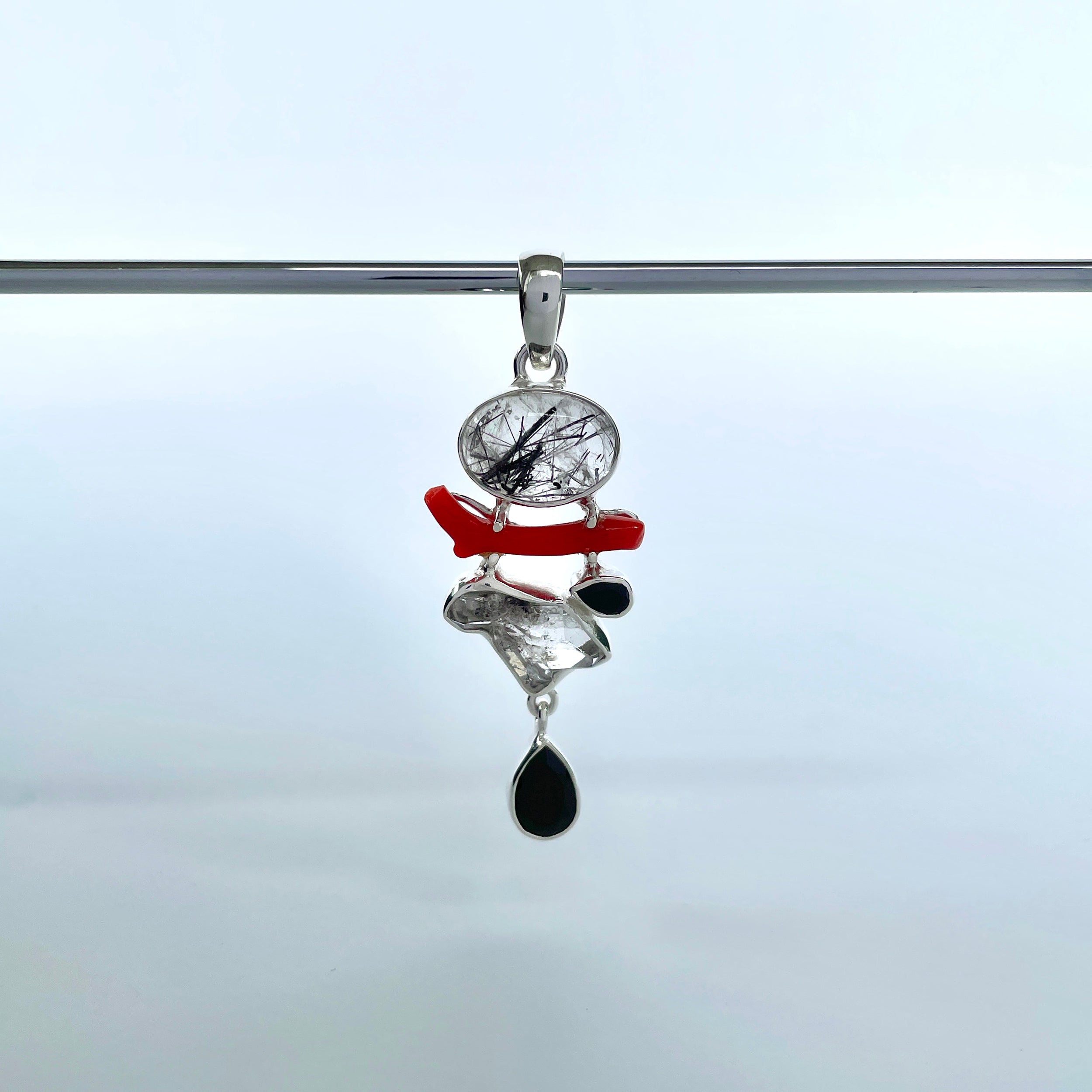 Black Rutile Pendant-(BLR-P-108.)