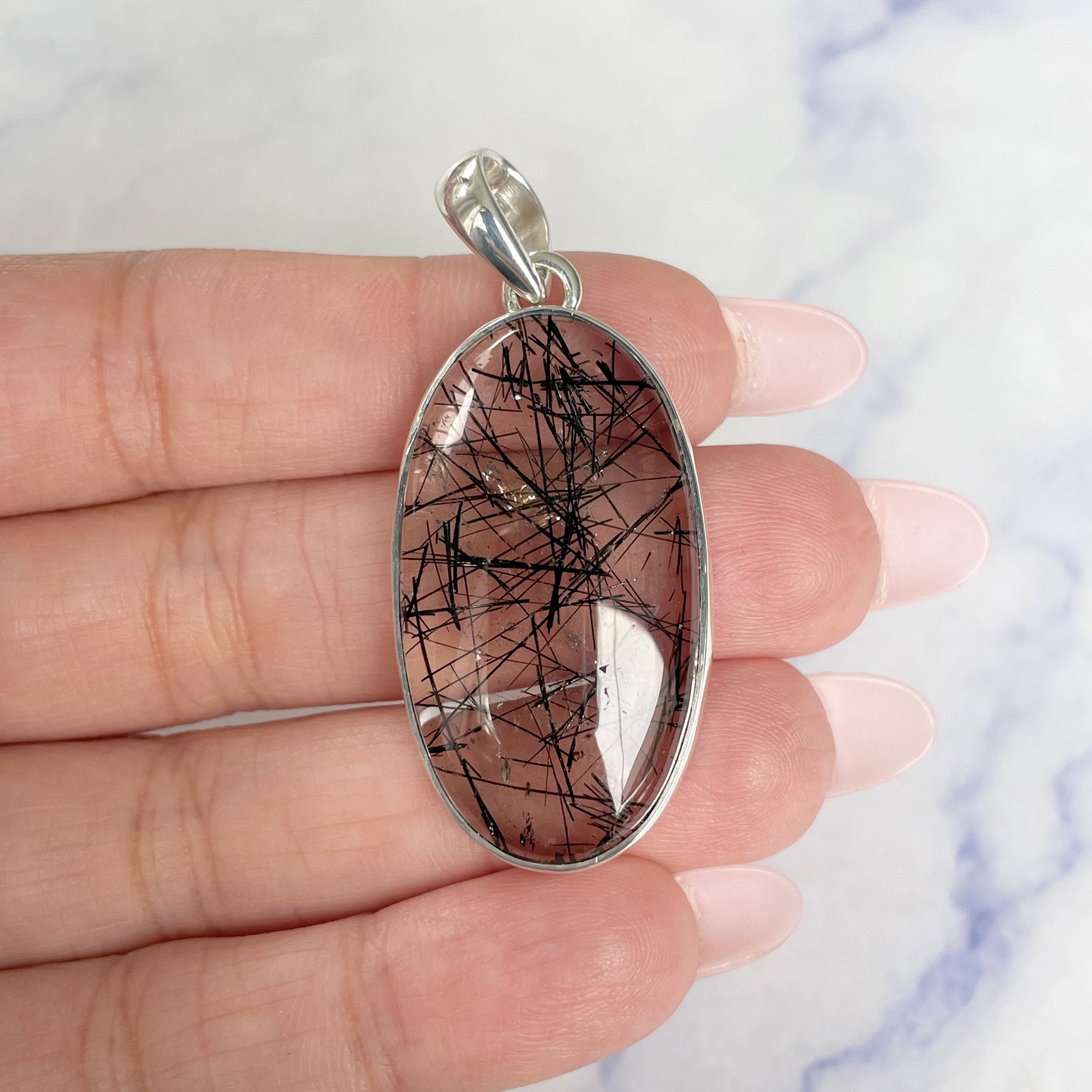 Black Rutile Pendant-(BLR-P-11.)