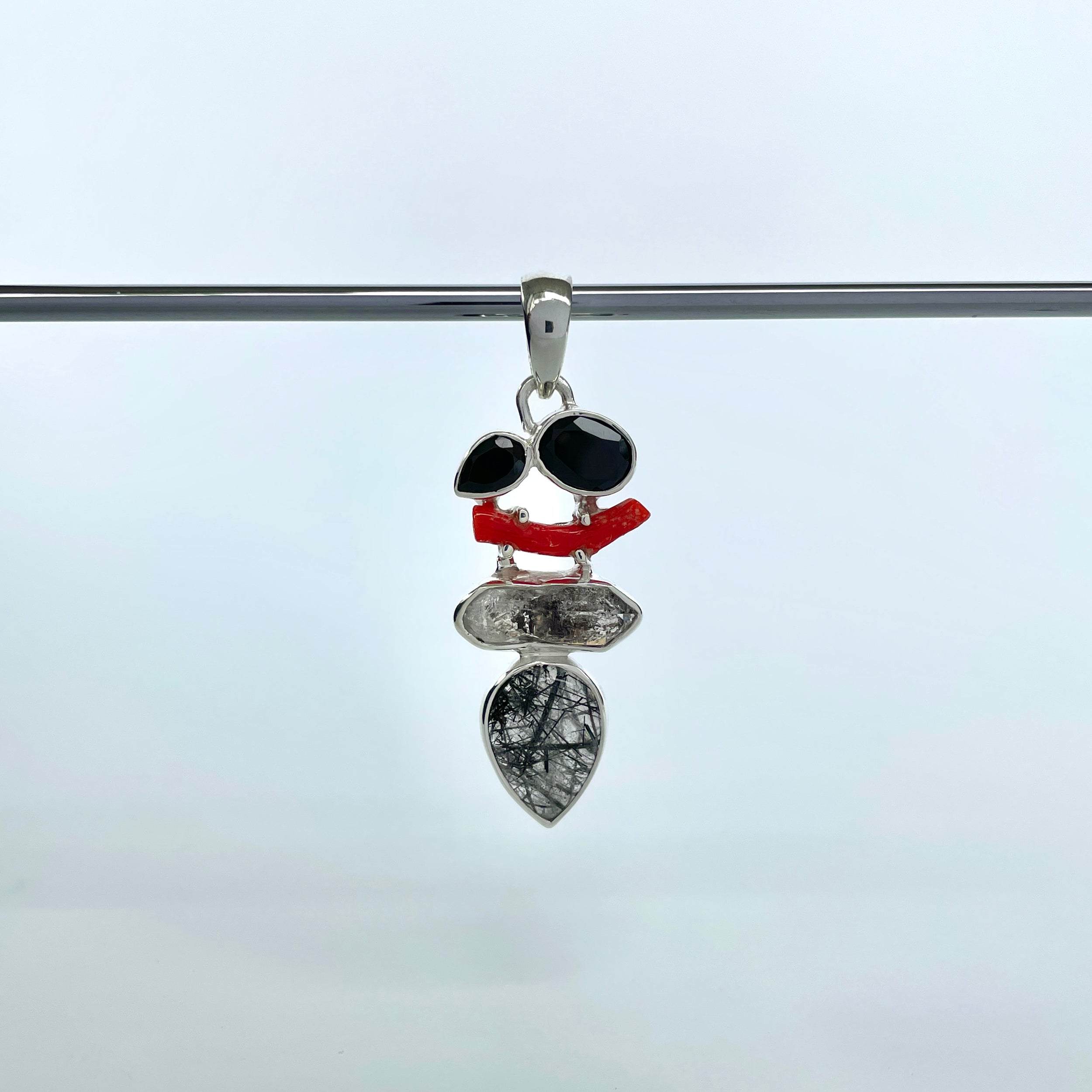 Black Rutile Pendant-(BLR-P-110.)