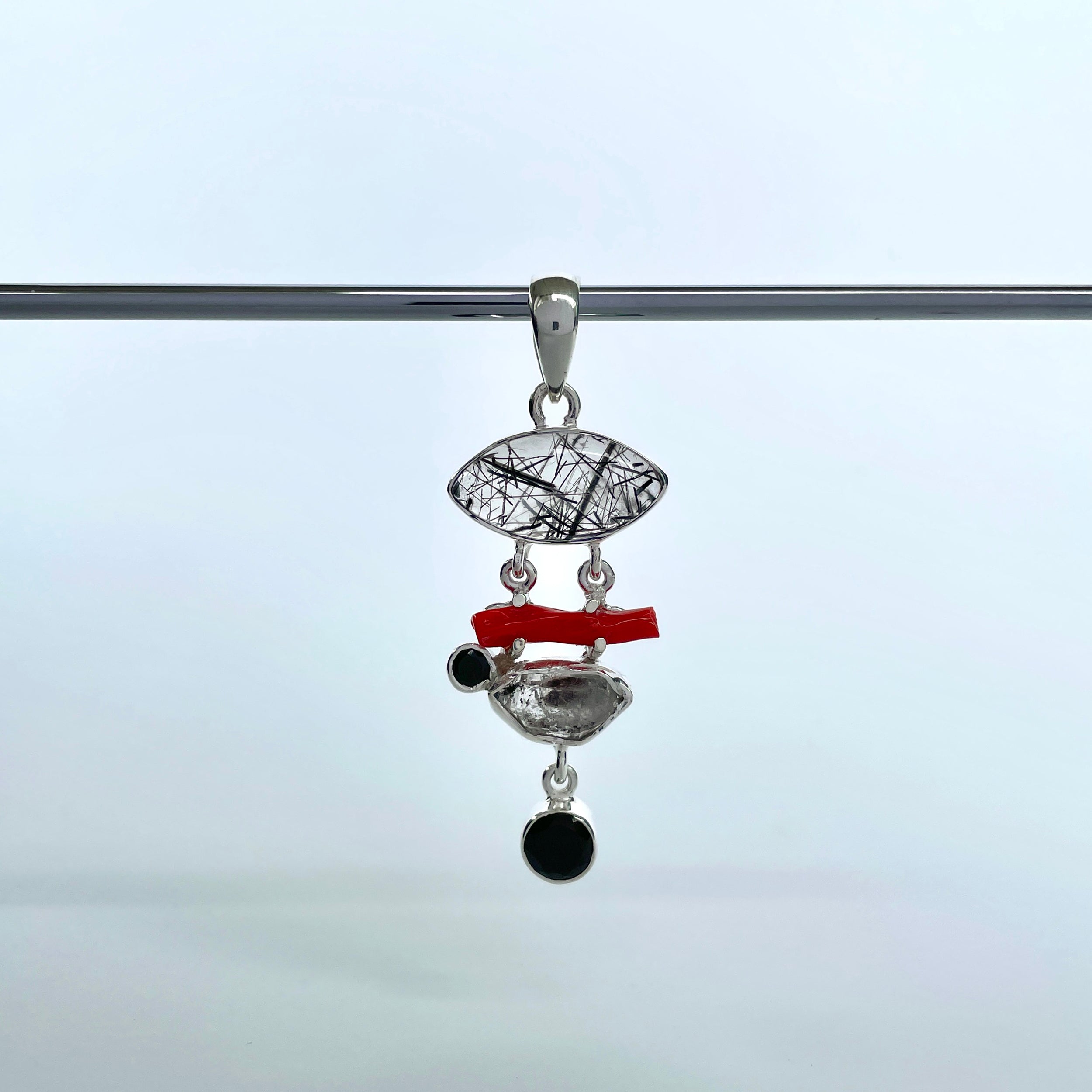 Black Rutile Pendant-(BLR-P-116.)