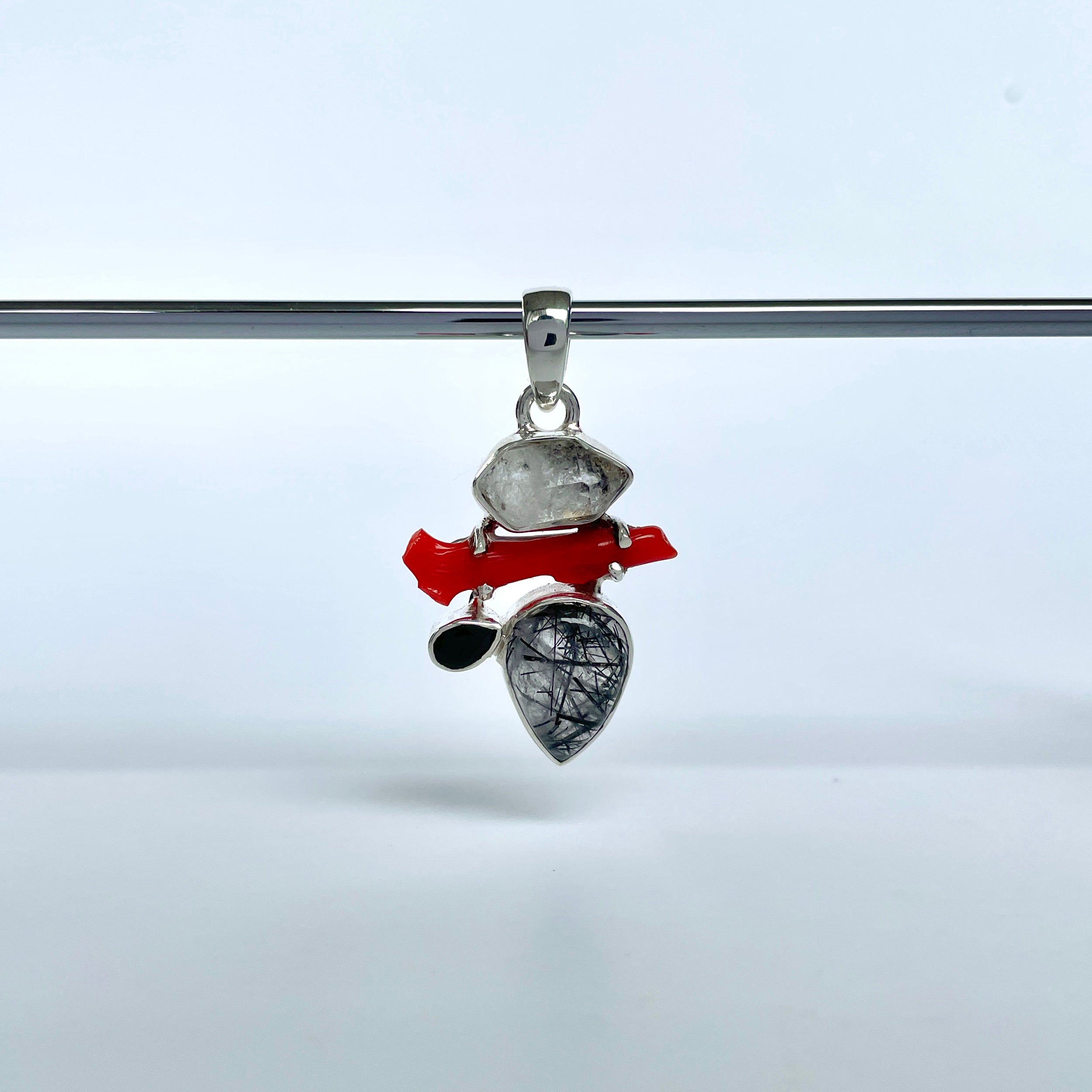 Black Rutile Pendant-(BLR-P-118.)