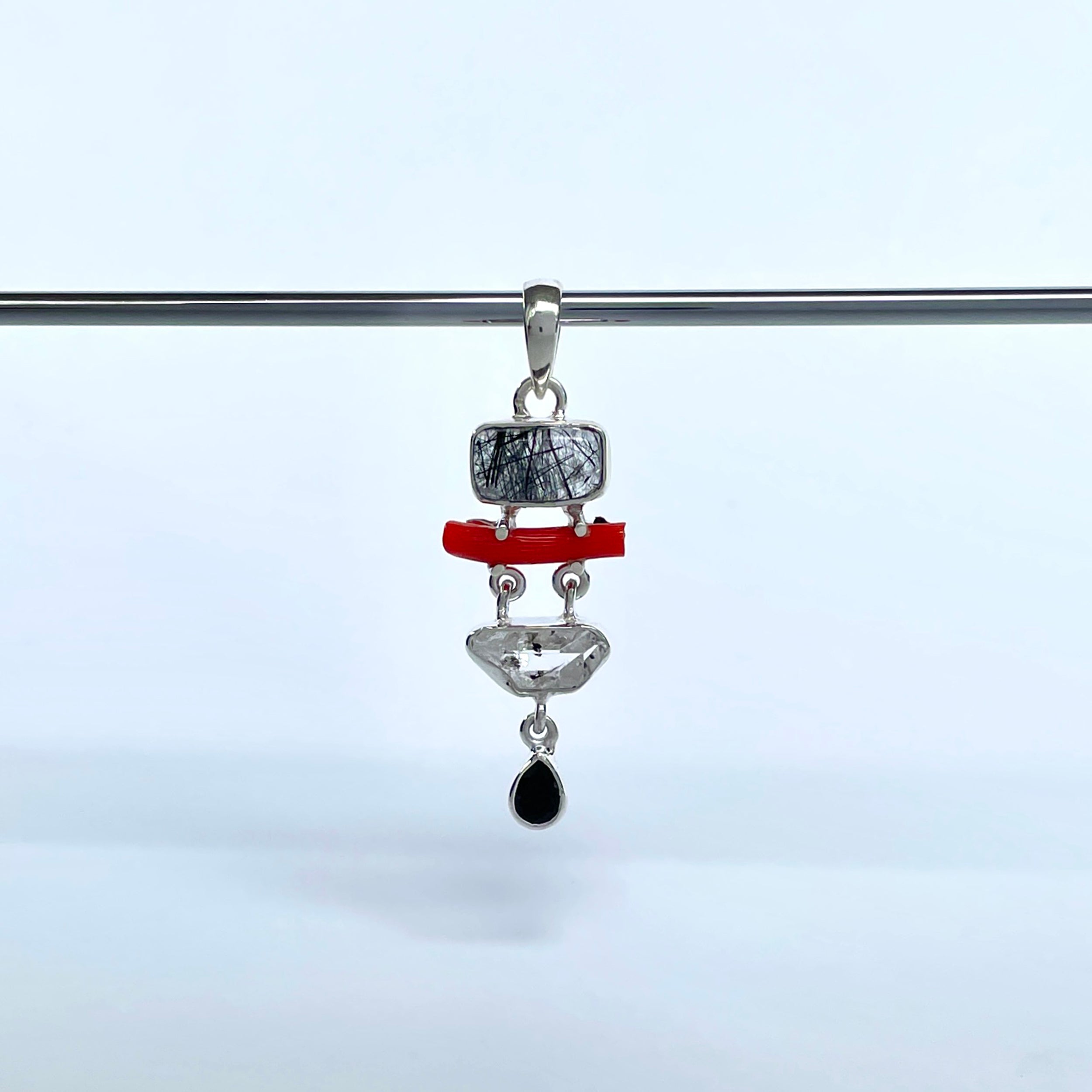 Black Rutile Pendant-(BLR-P-119.)