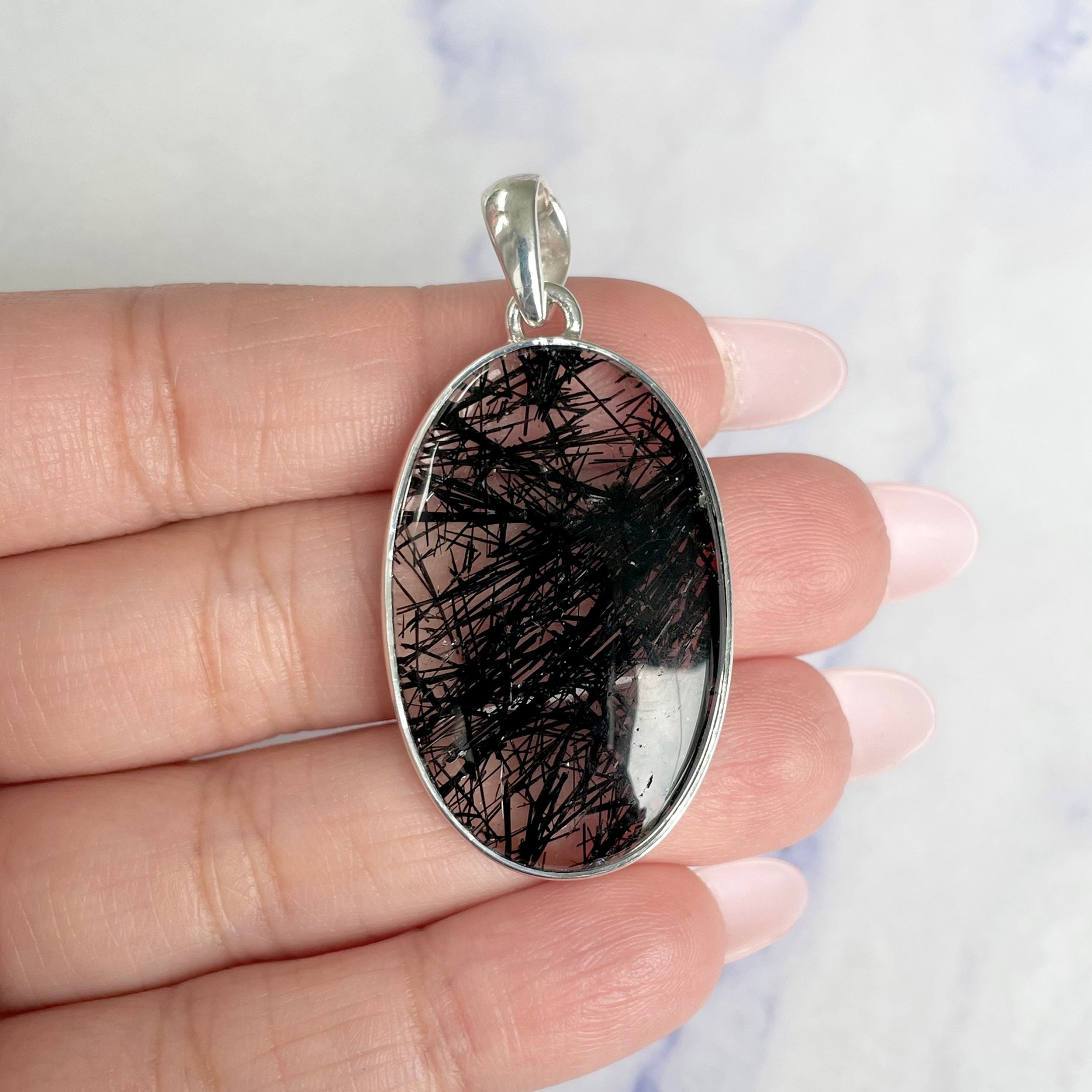 Black Rutile Pendant-(BLR-P-12.)