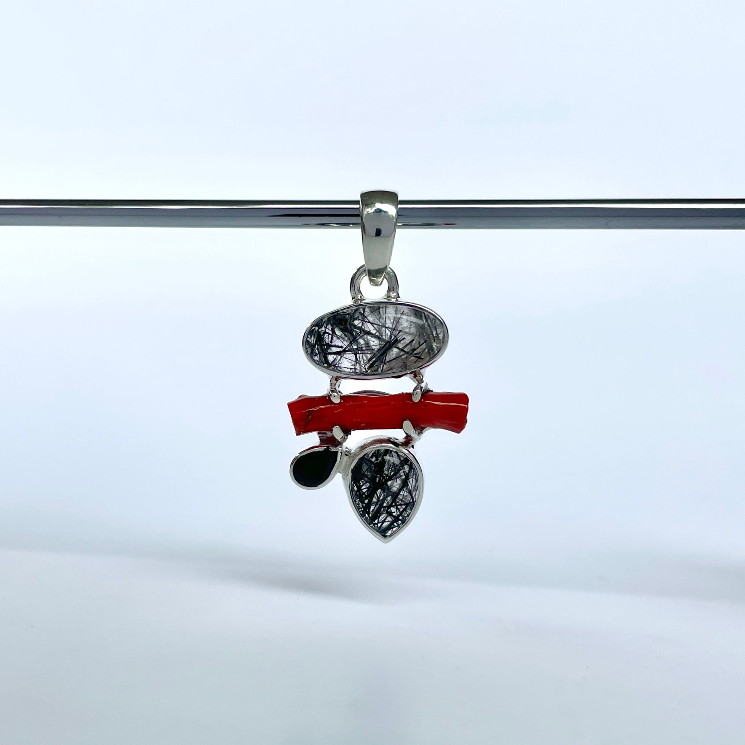 Black Rutile Pendant-(BLR-P-120.)