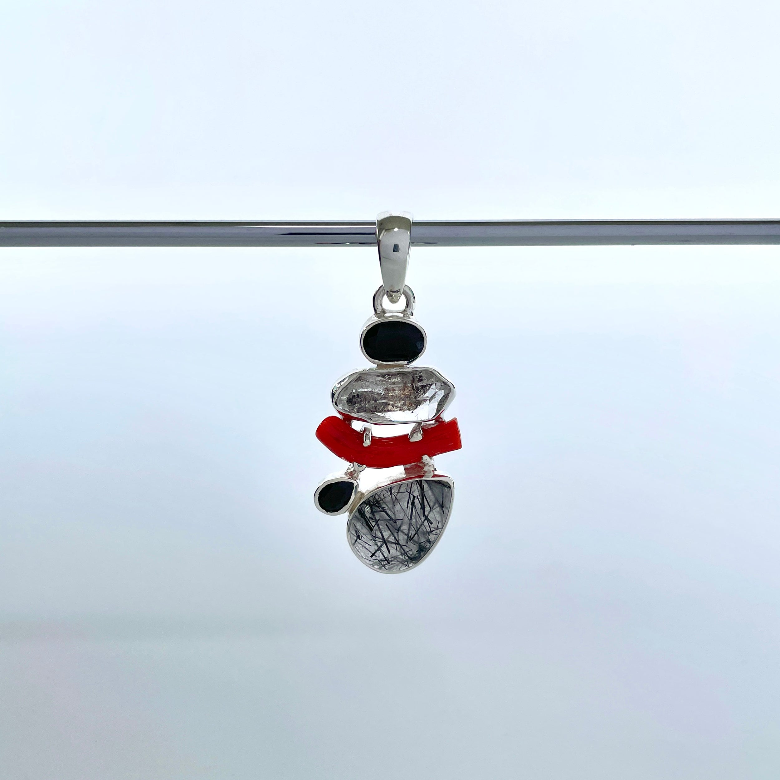 Black Rutile Pendant-(BLR-P-121.)