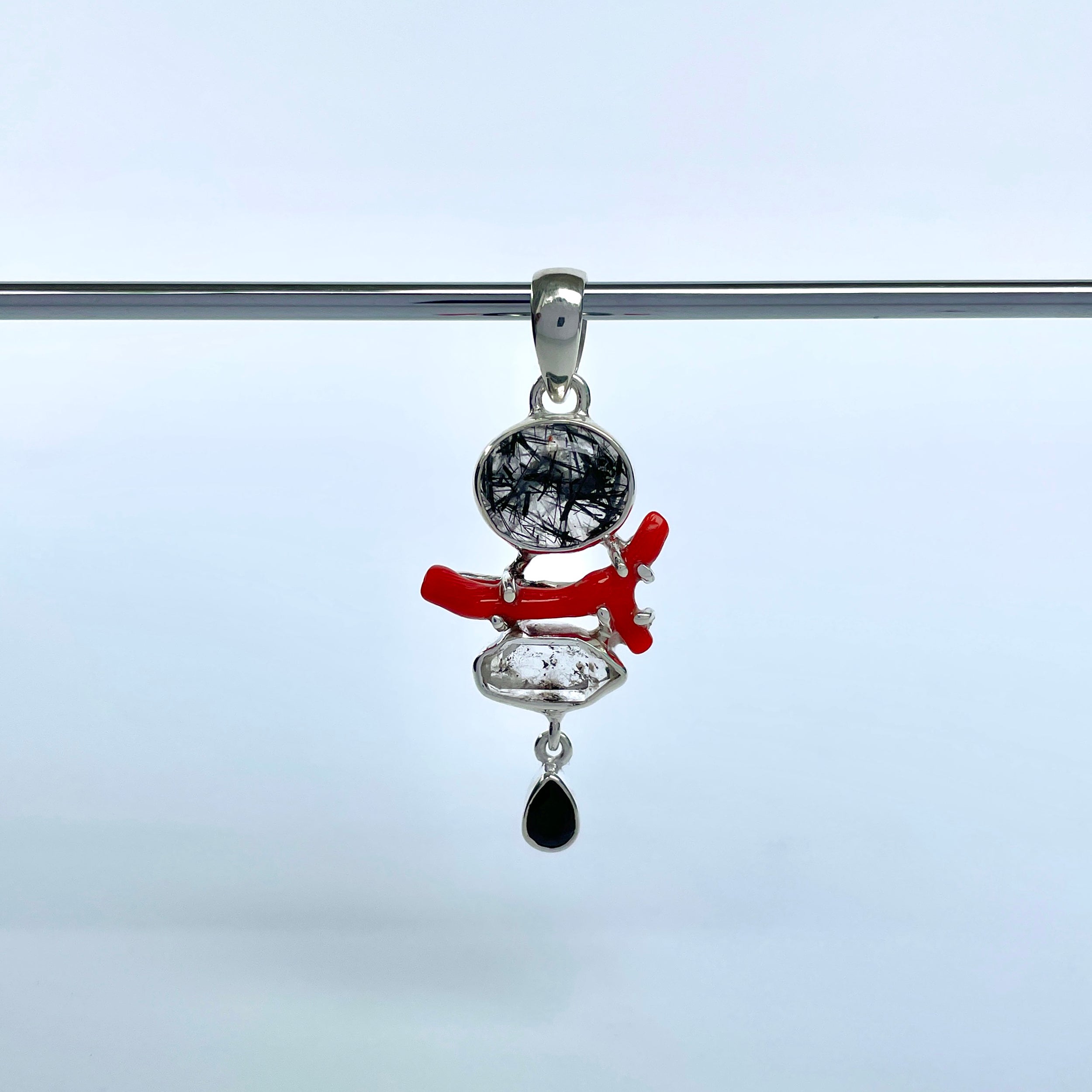 Black Rutile Pendant-(BLR-P-123.)