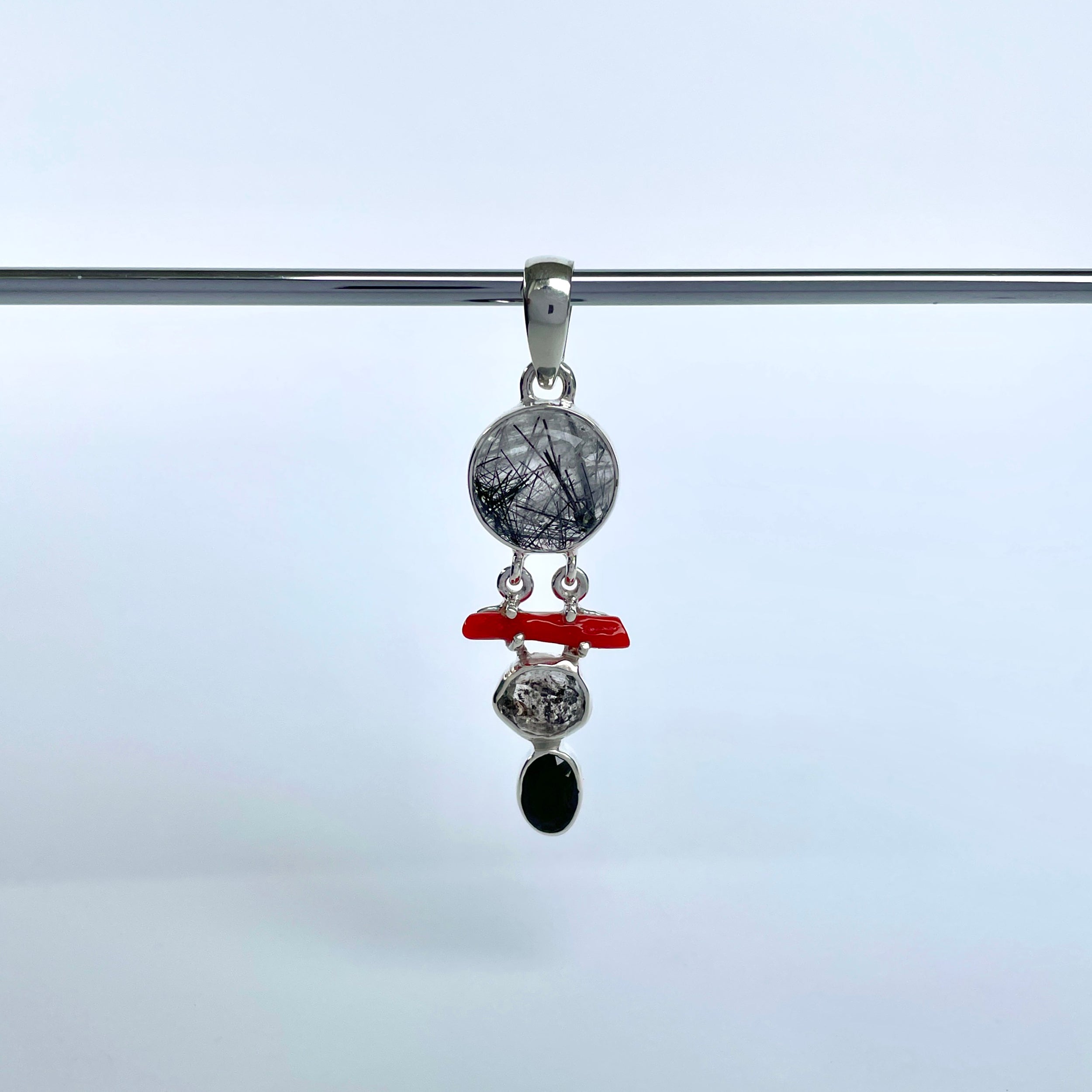 Black Rutile Pendant-(BLR-P-124.)