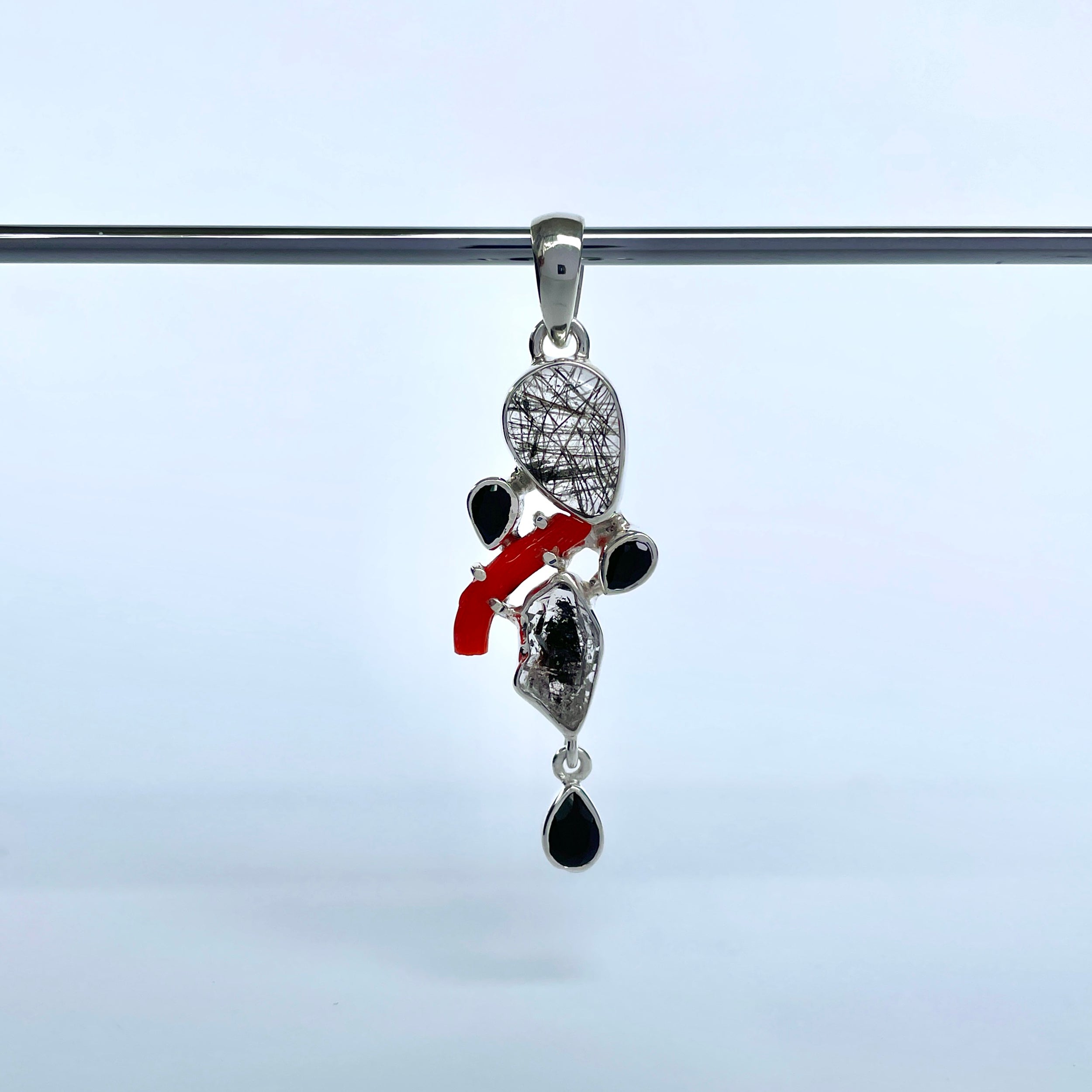 Black Rutile Pendant-(BLR-P-128.)