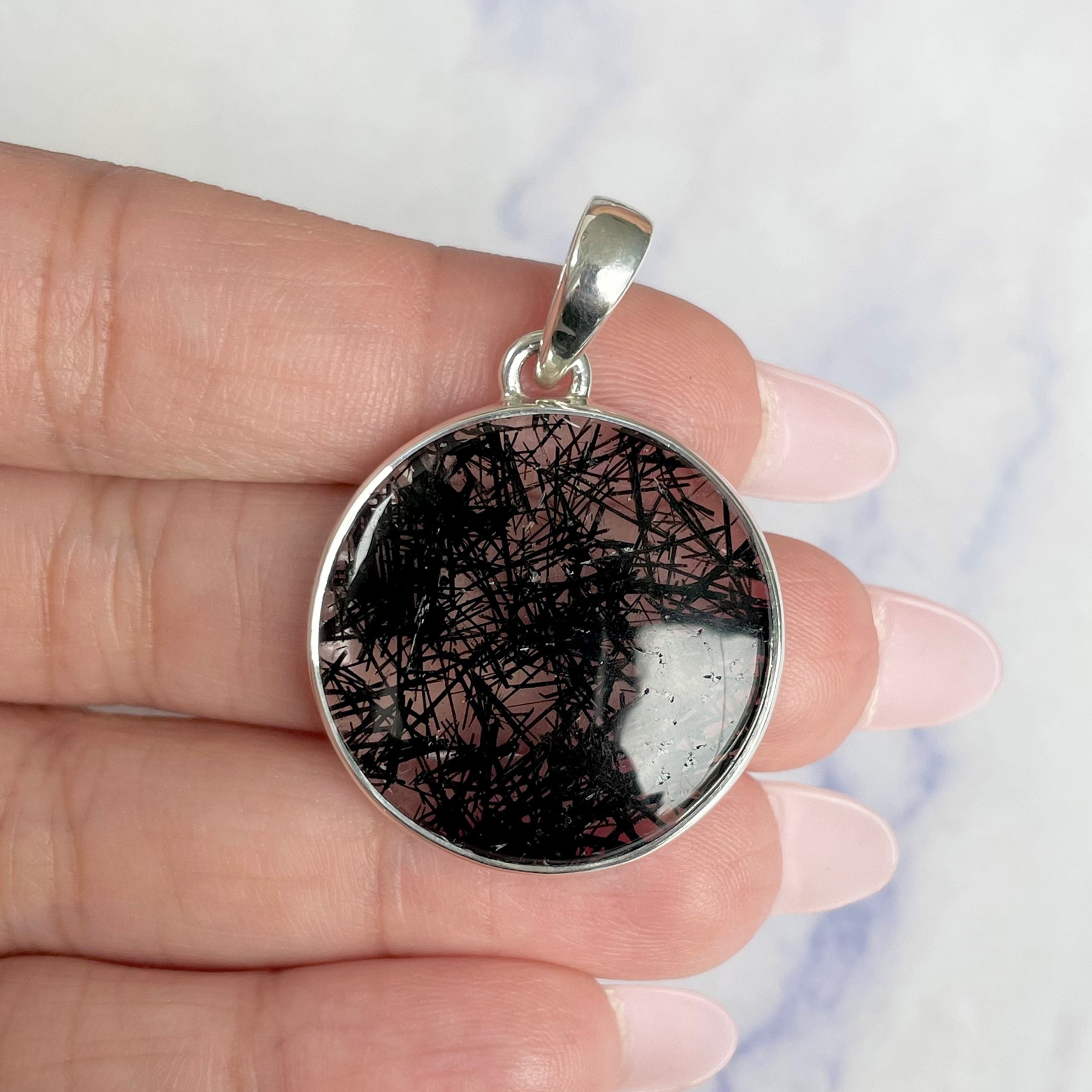 Black Rutile Pendant-(BLR-P-13.)