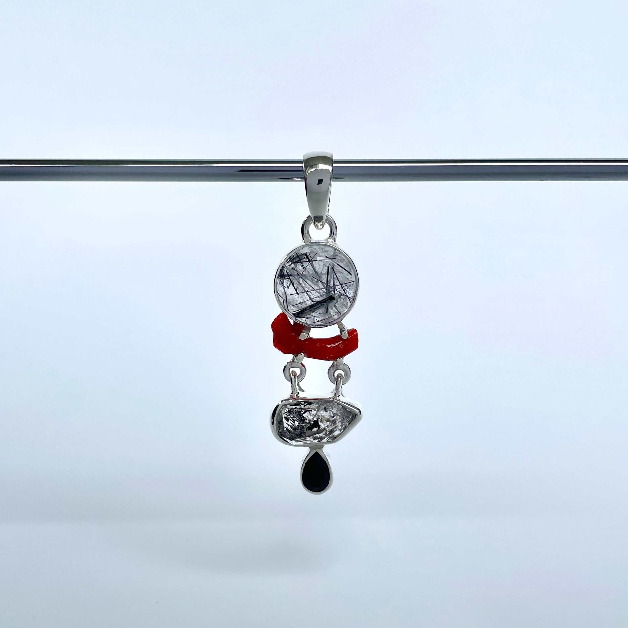 Black Rutile Pendant-(BLR-P-130.)