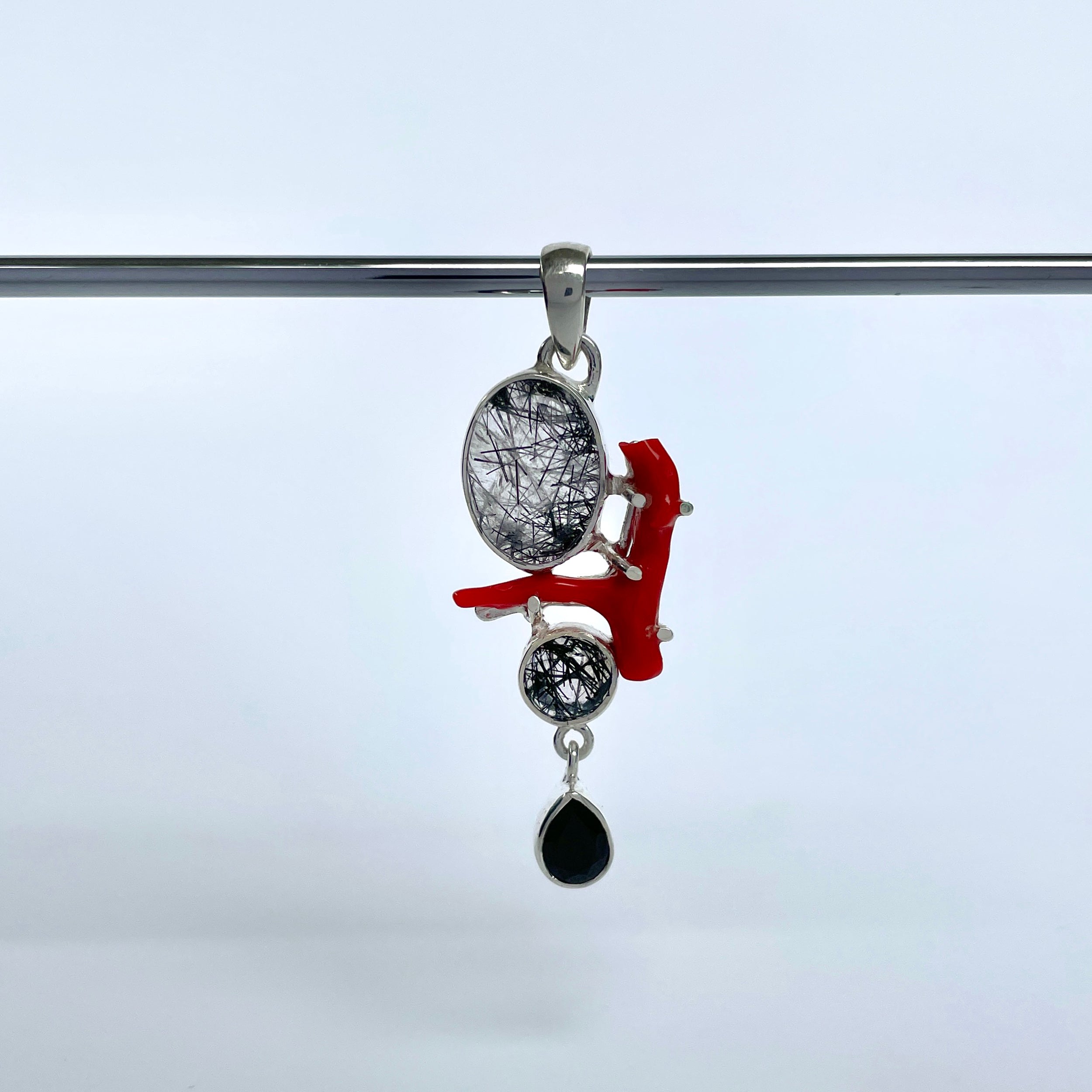 Black Rutile Pendant-(BLR-P-132.)