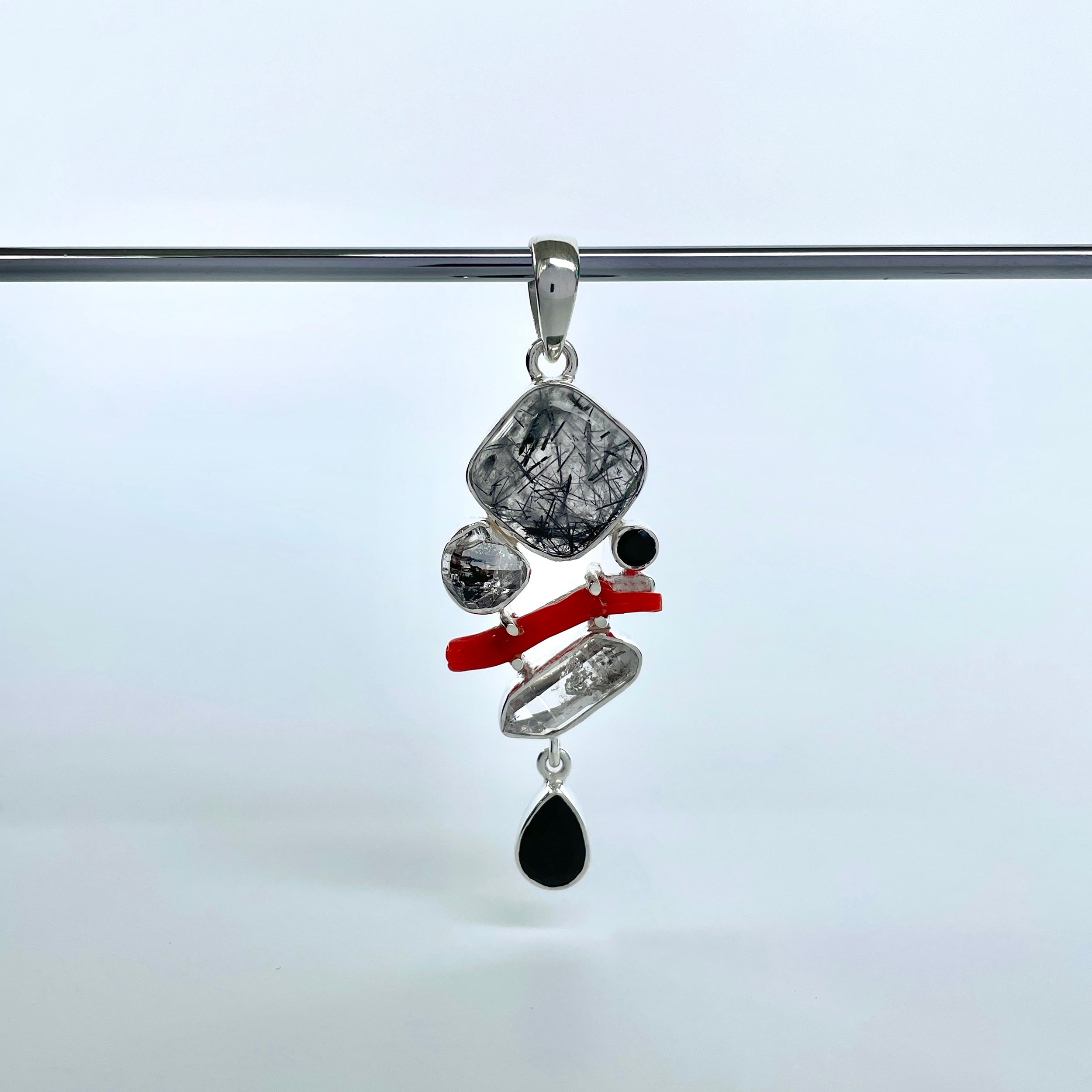 Black Rutile Pendant-(BLR-P-136.)