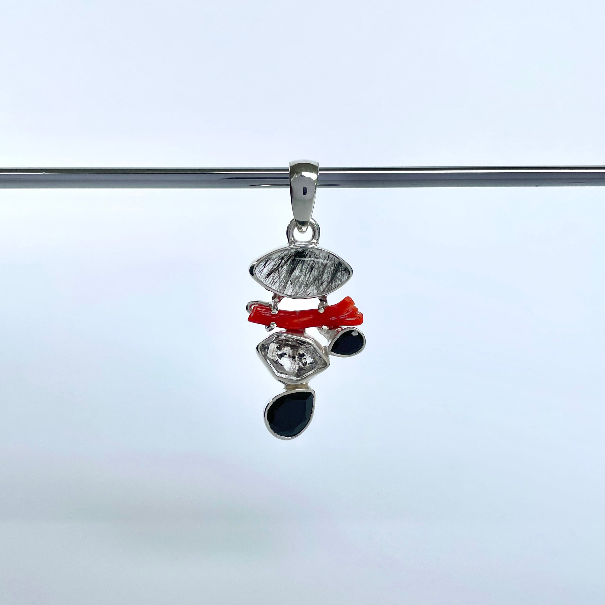 Black Rutile Pendant-(BLR-P-139.)