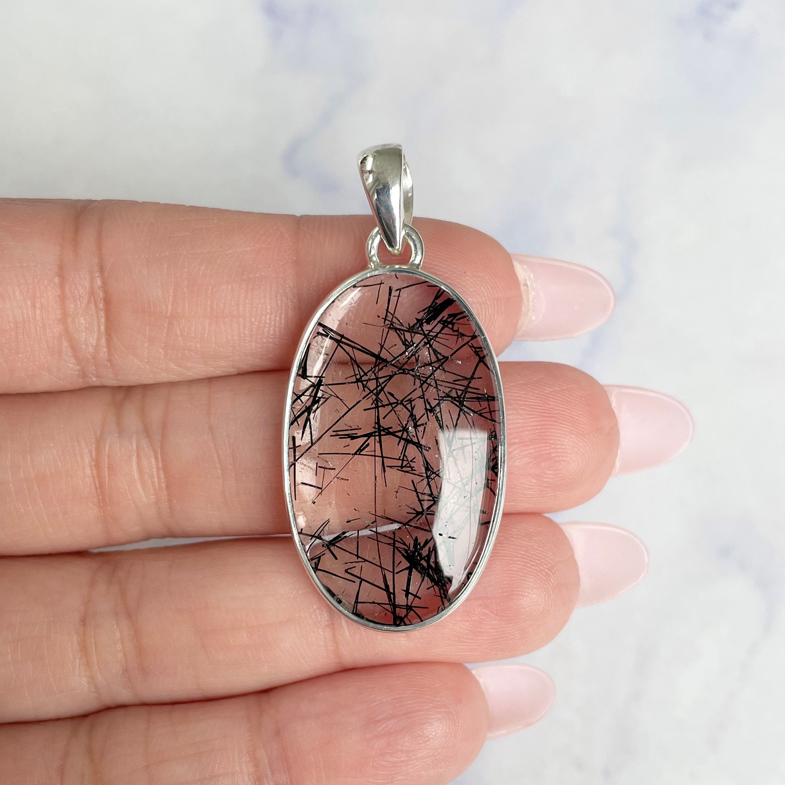 Black Rutile Pendant-(BLR-P-14.)