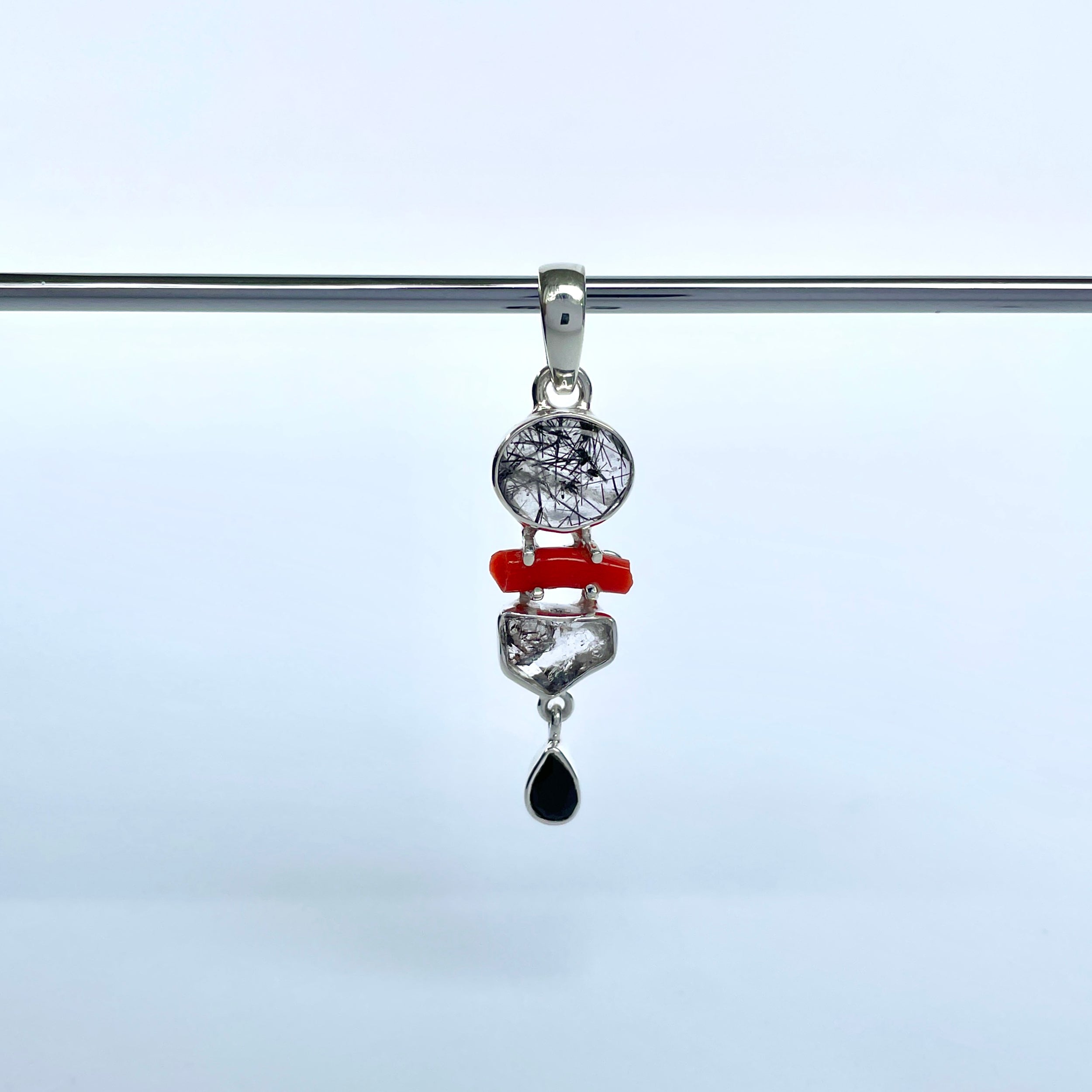 Black Rutile Pendant-(BLR-P-141.)