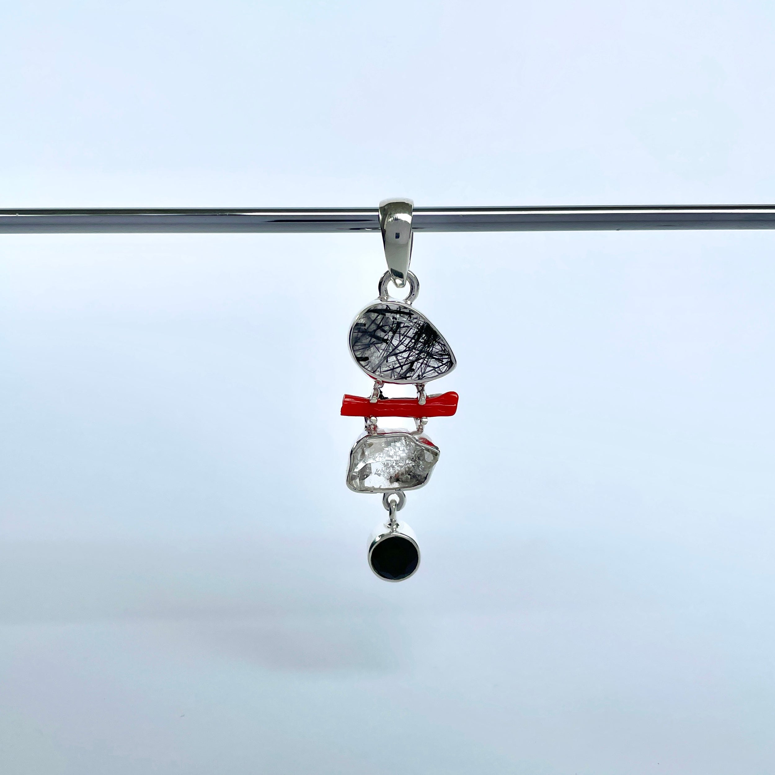 Black Rutile Pendant-(BLR-P-142.)