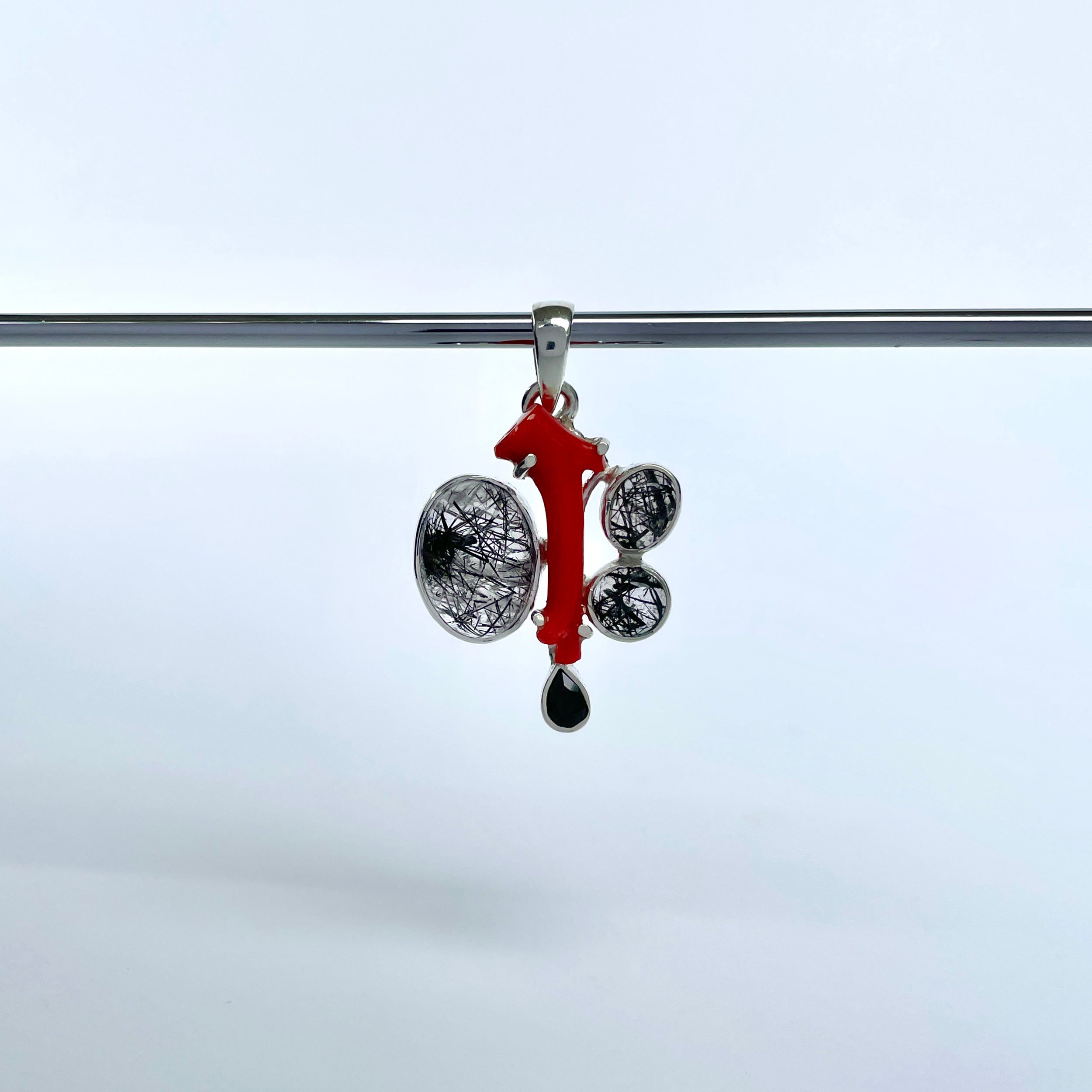 Black Rutile Pendant-(BLR-P-143.)