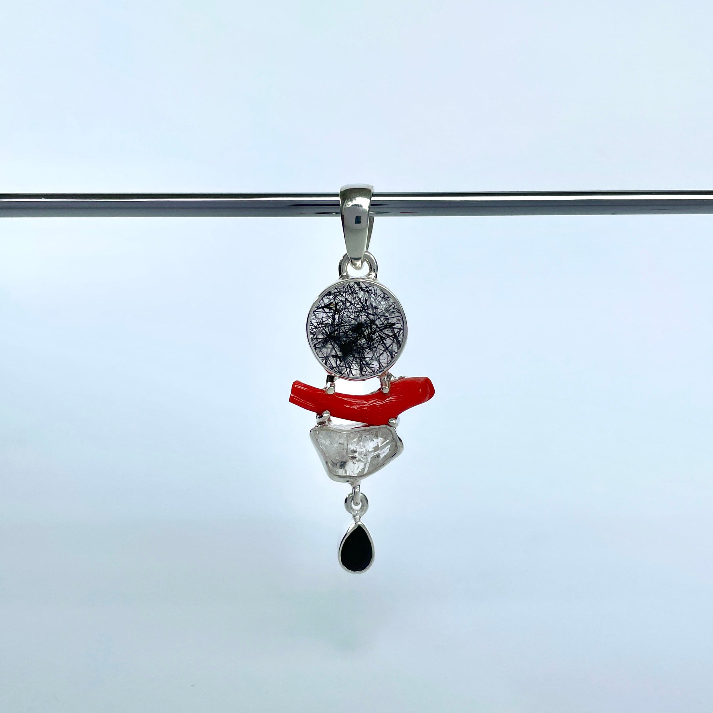 Black Rutile Pendant-(BLR-P-144.)