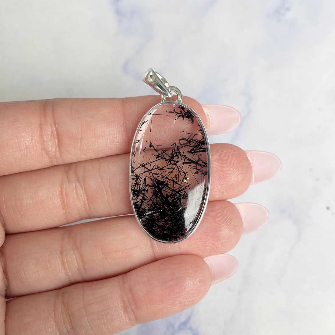 Black Rutile Pendant-(BLR-P-16.)