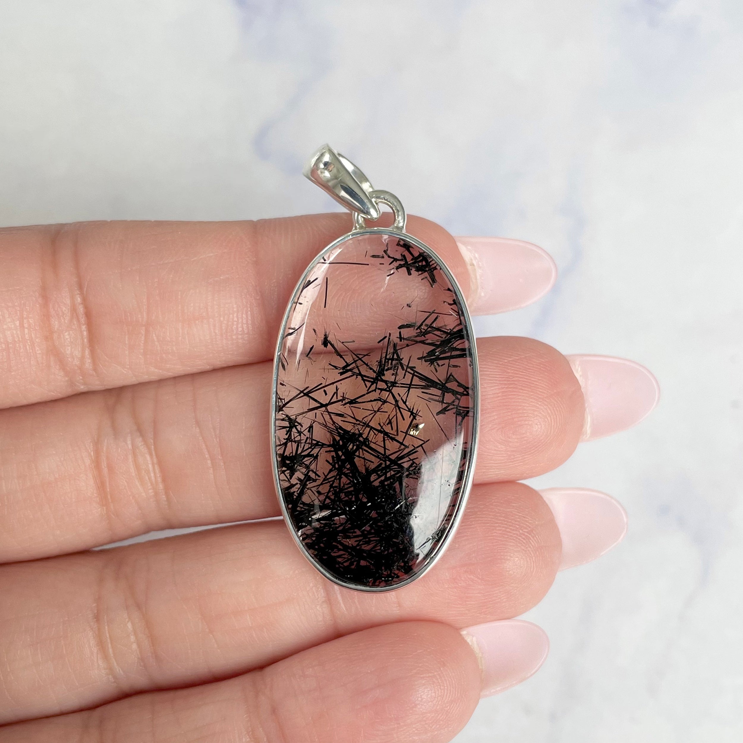 Black Rutile Pendant-(BLR-P-16.)