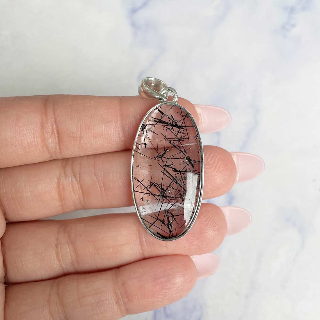 Black Rutile Pendant-(BLR-P-18.)