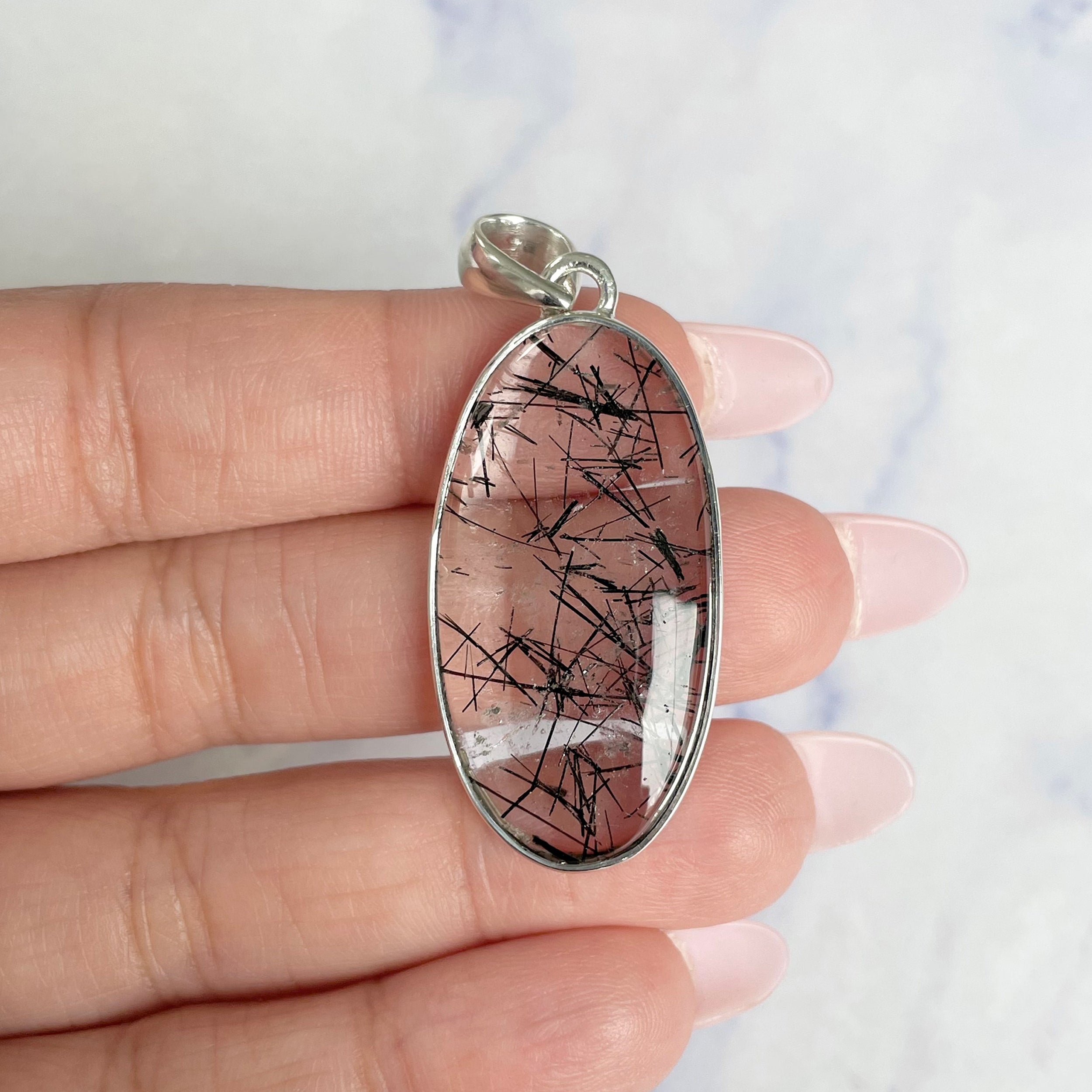 Black Rutile Pendant-(BLR-P-18.)