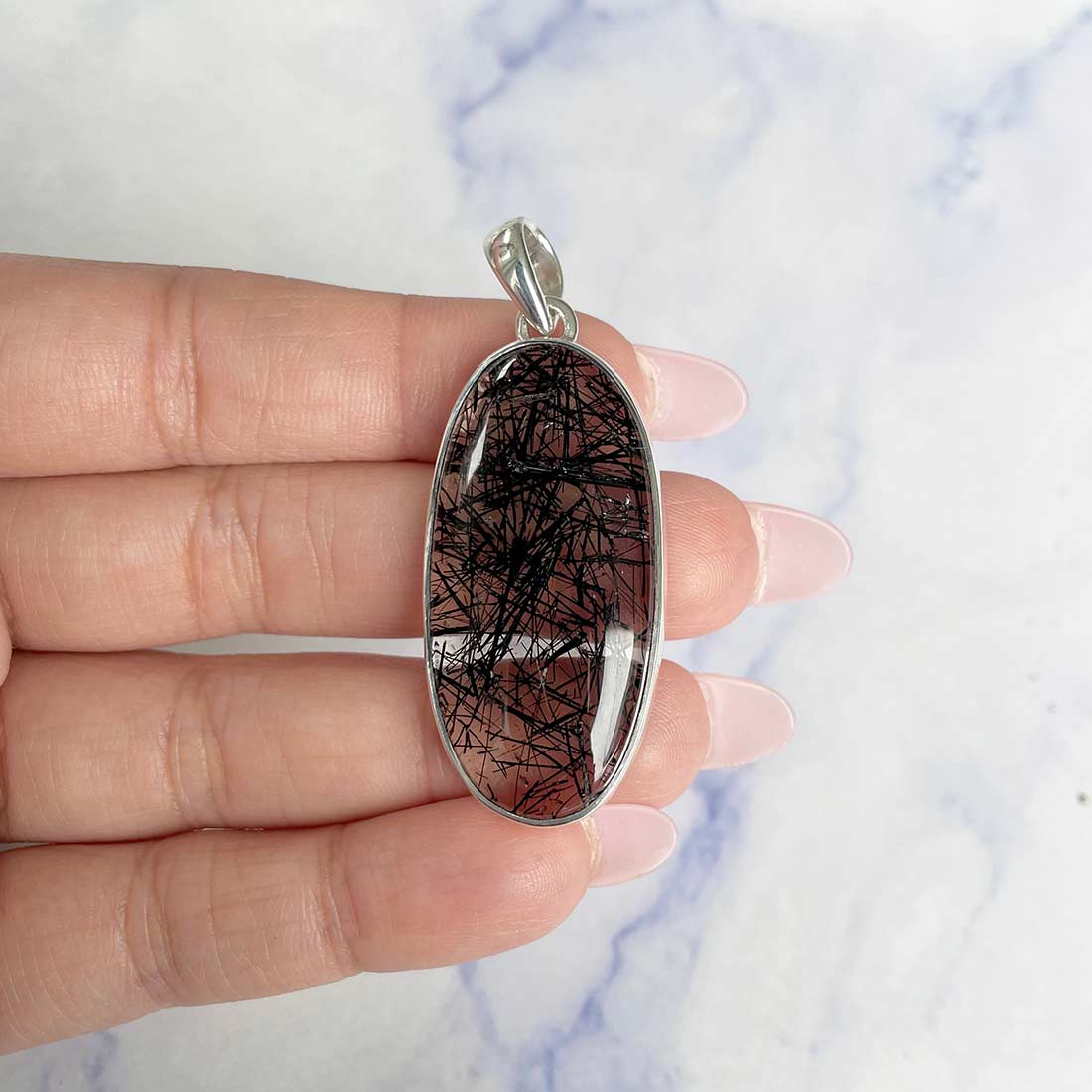 Black Rutile Pendant-(BLR-P-19.)