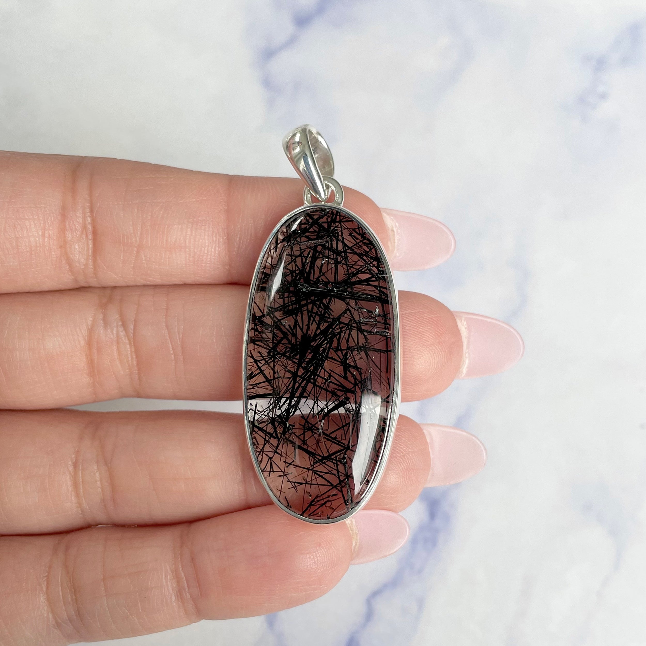 Black Rutile Pendant-(BLR-P-19.)