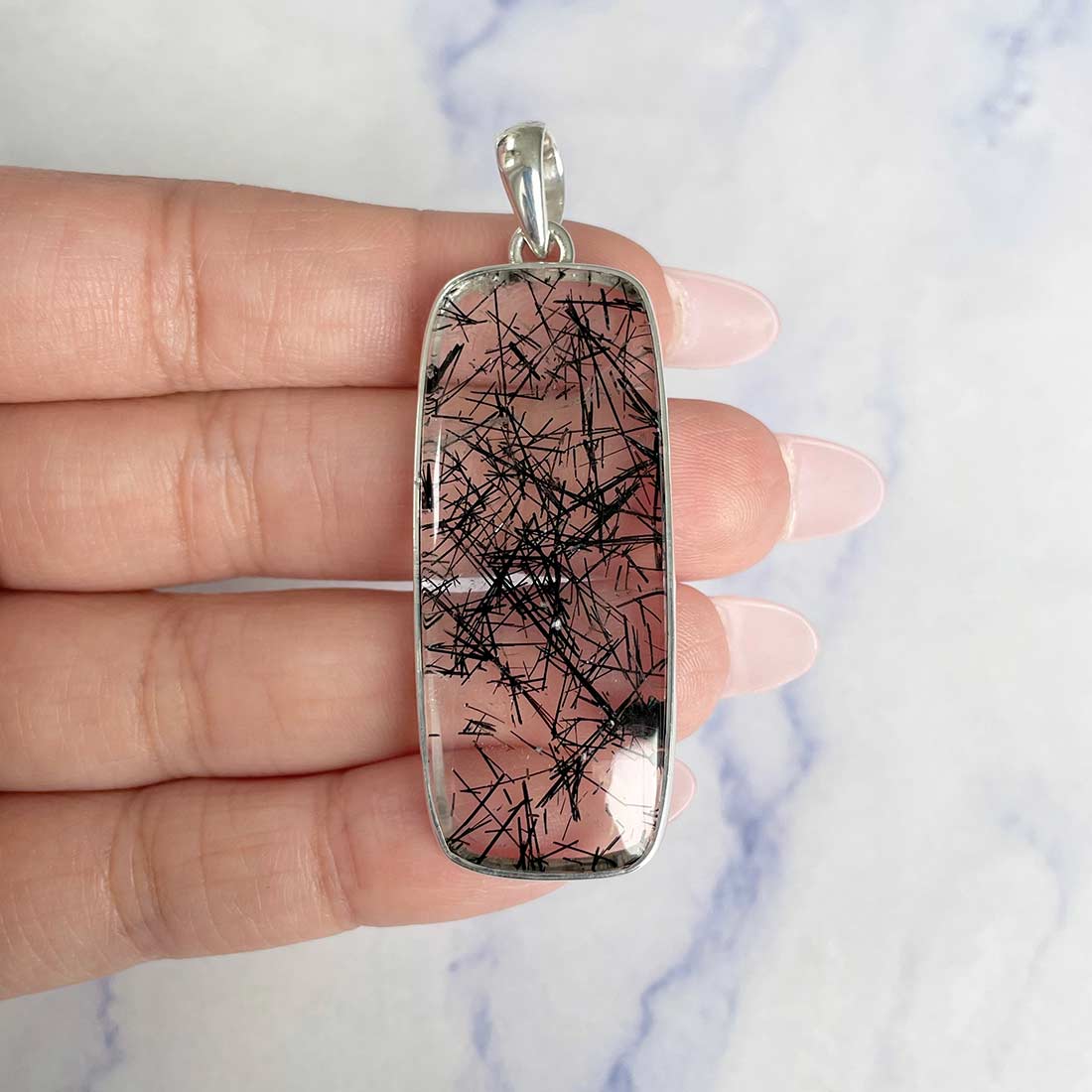 Black Rutile Pendant-(BLR-P-21.)