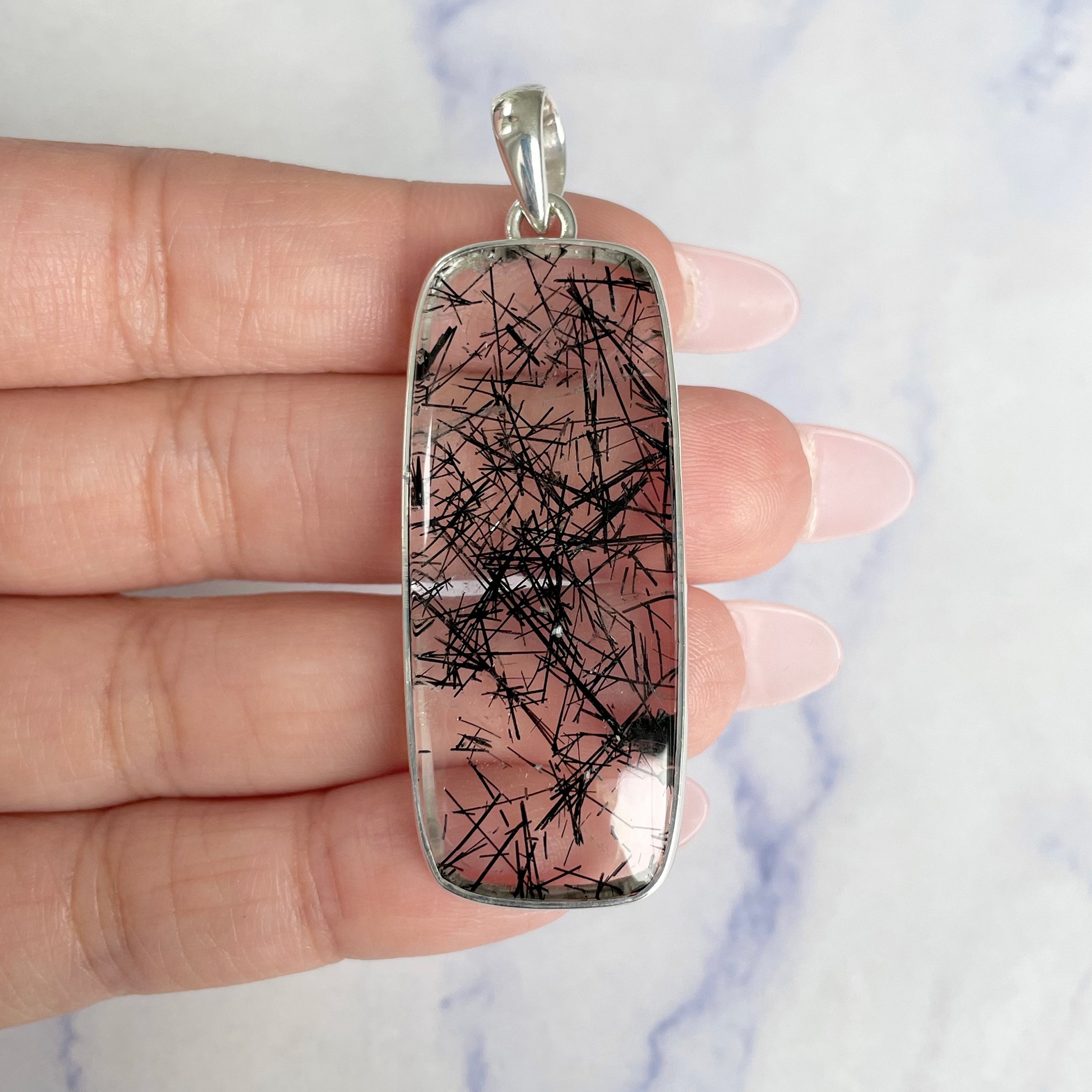 Black Rutile Pendant-(BLR-P-21.)