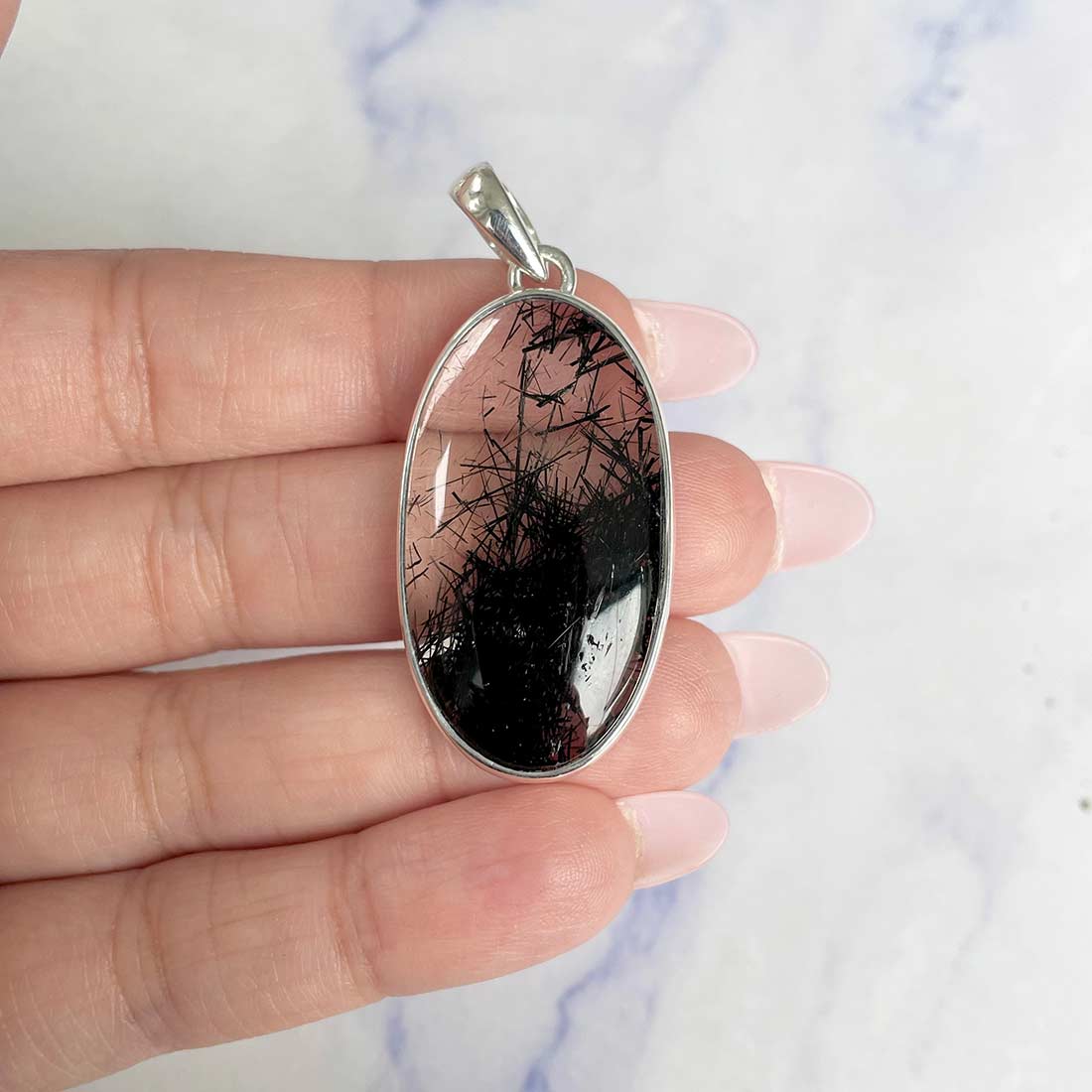 Black Rutile Pendant-(BLR-P-22.)
