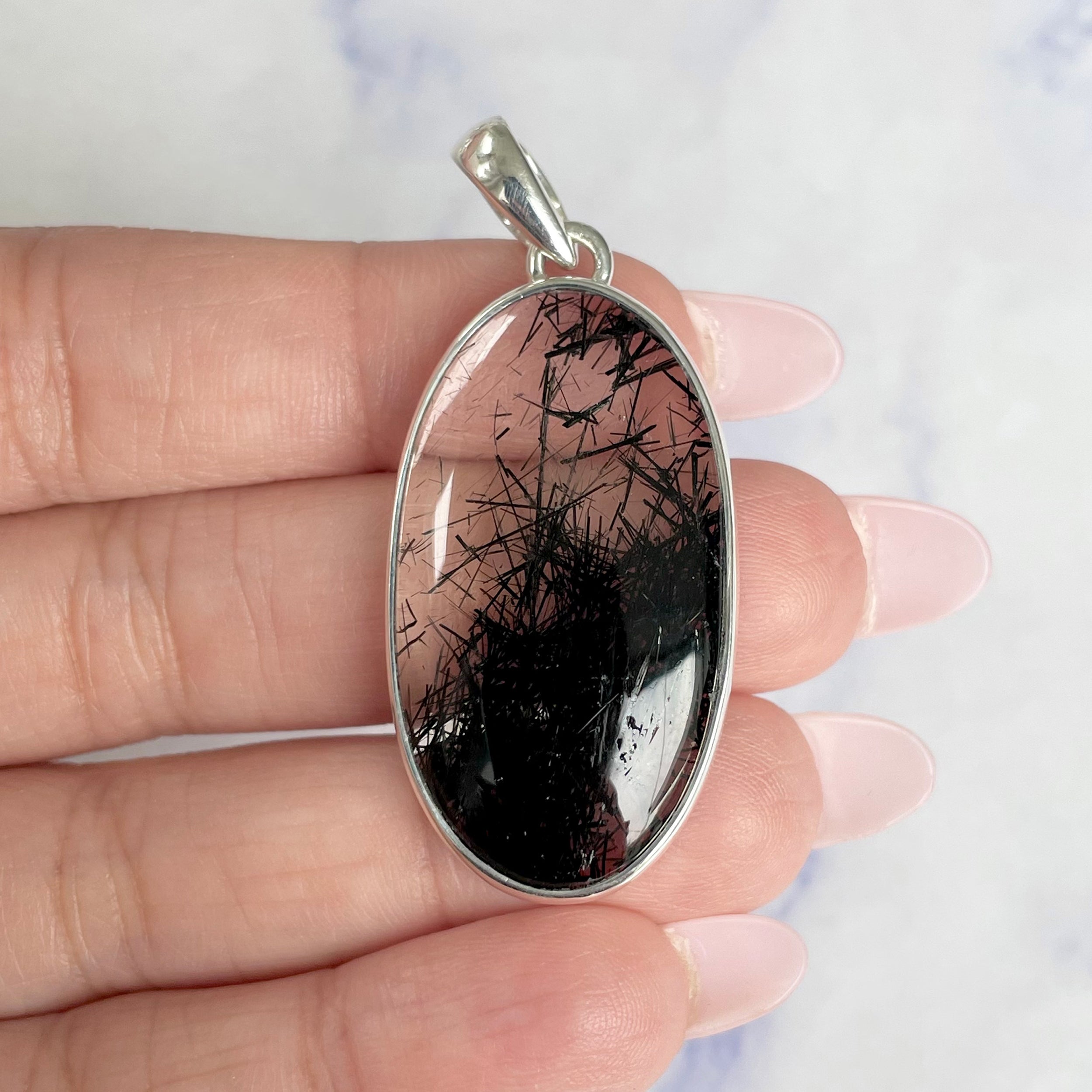Black Rutile Pendant-(BLR-P-22.)