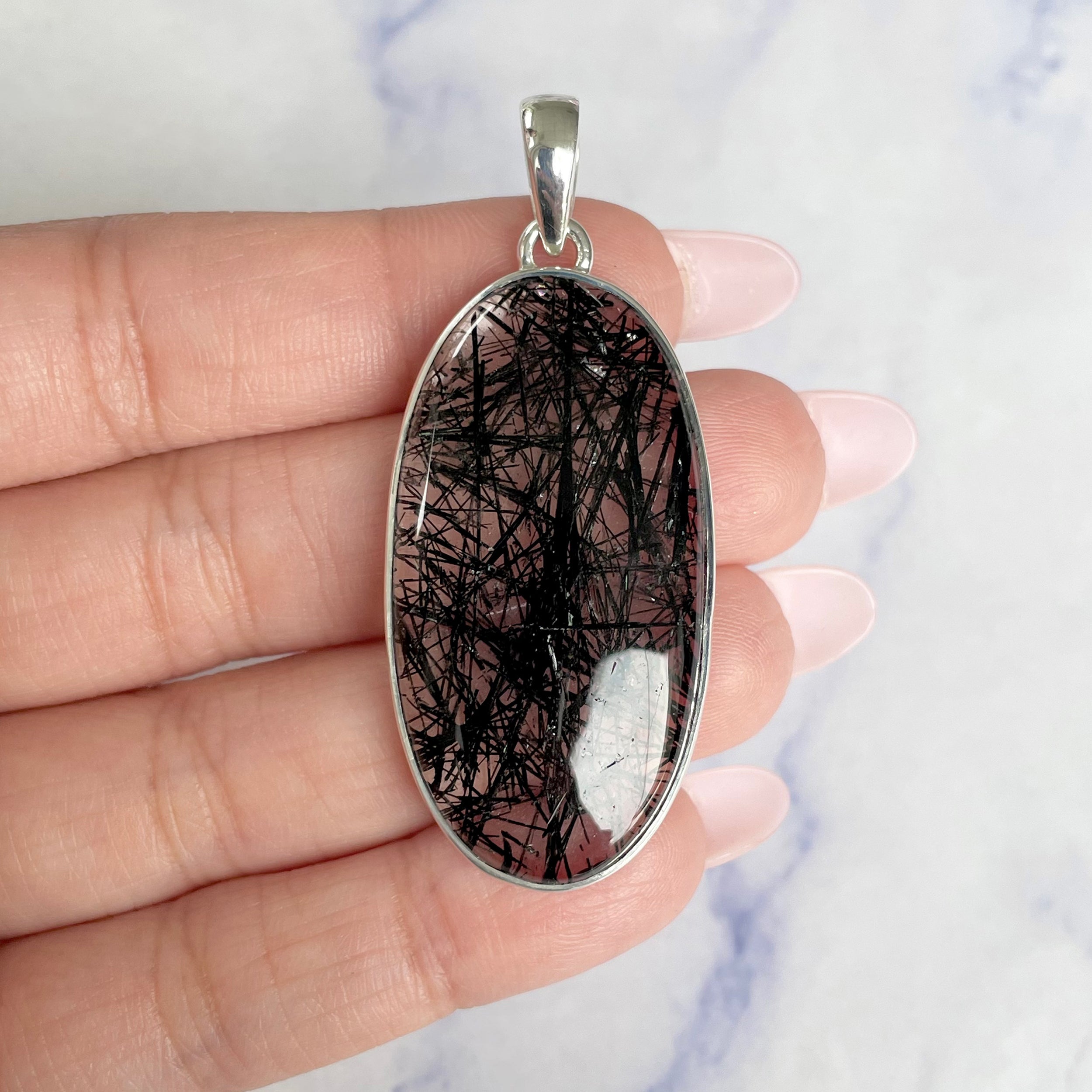 Black Rutile Pendant-(BLR-P-23.)